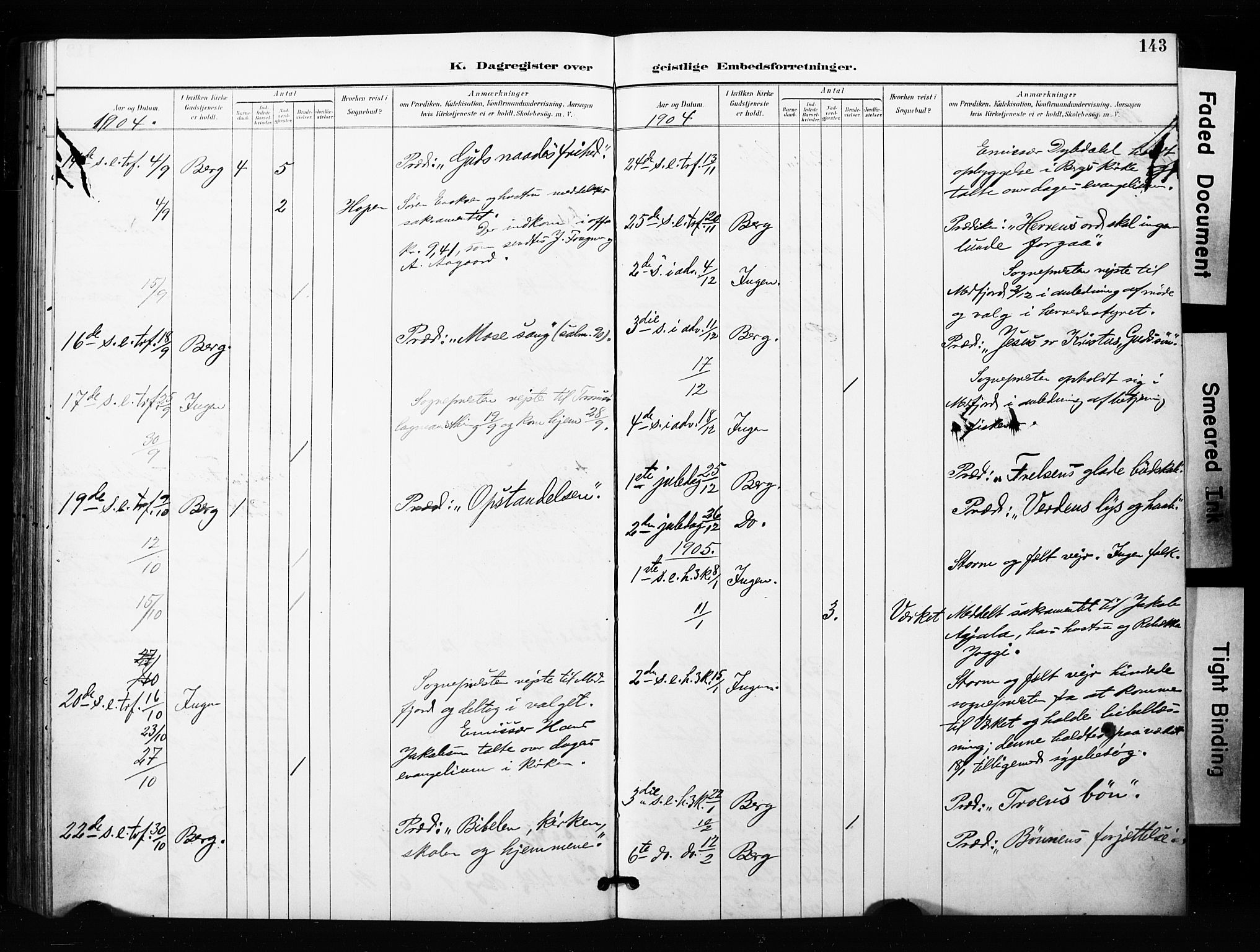 Berg sokneprestkontor, SATØ/S-1318/G/Ga/Gaa/L0005kirke: Parish register (official) no. 5, 1894-1905, p. 143