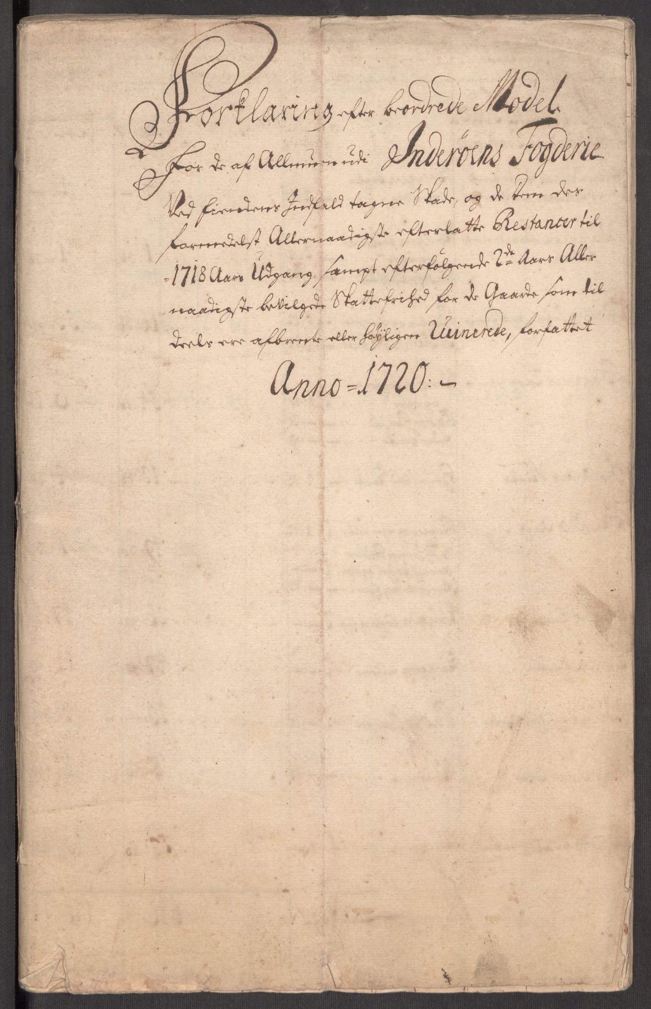 Rentekammeret inntil 1814, Realistisk ordnet avdeling, AV/RA-EA-4070/Ki/L0012: [S10]: Kommisjonsforretning over skader påført allmuen nordafjells i krigsåret 1718, 1718, p. 162