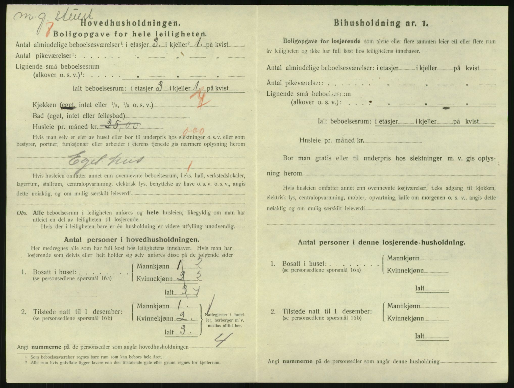 SAK, 1920 census for Arendal, 1920, p. 7623