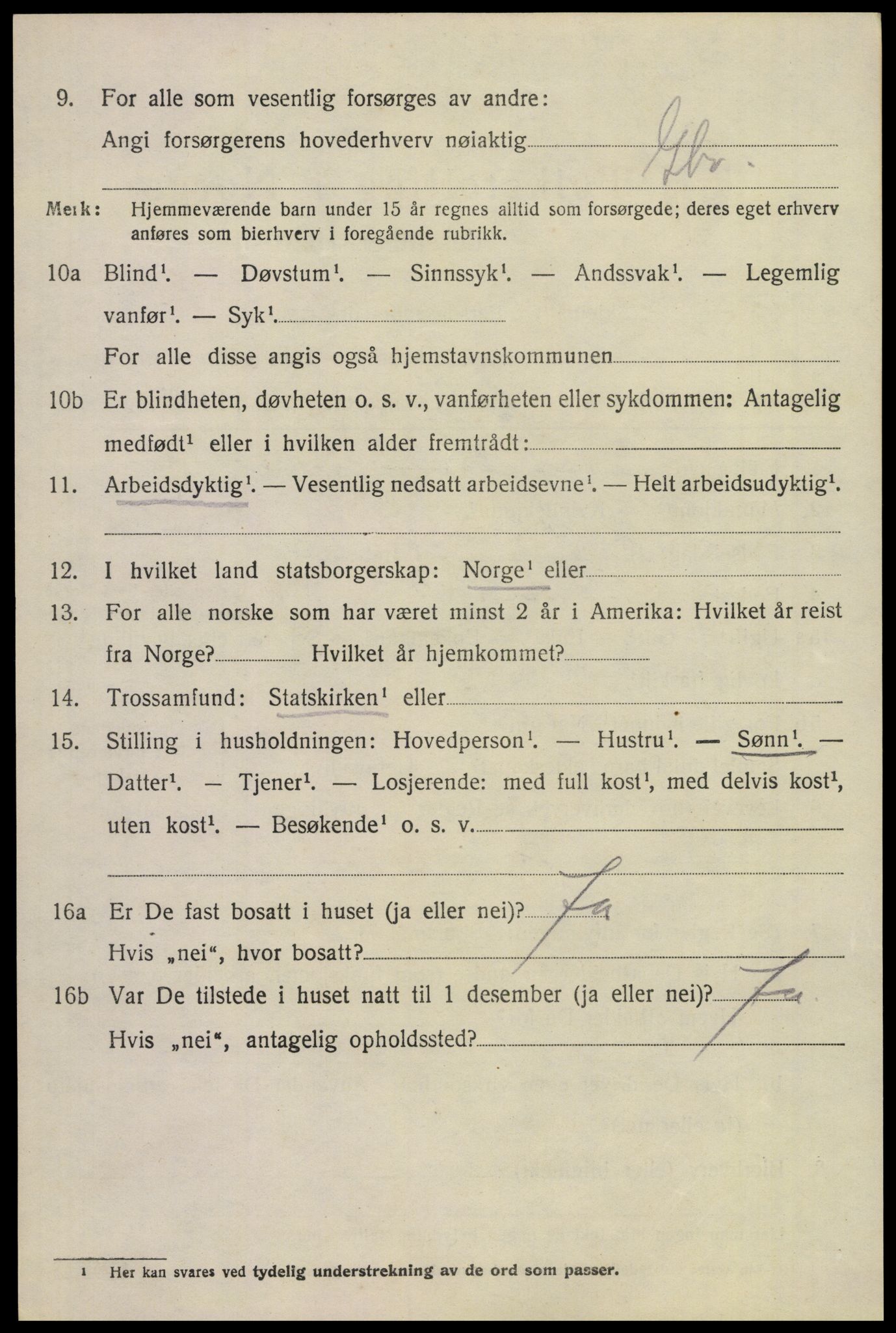SAKO, 1920 census for Borre, 1920, p. 6185