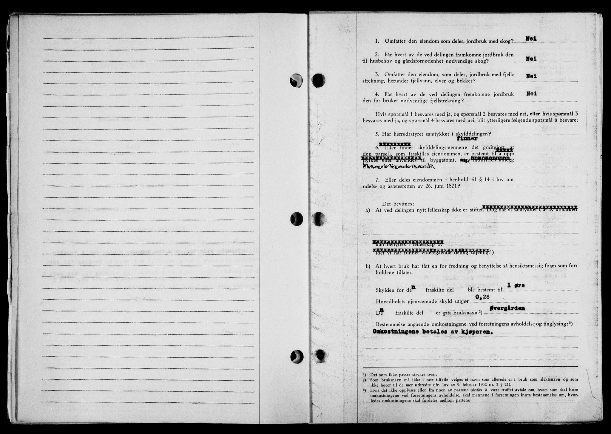 Lofoten sorenskriveri, SAT/A-0017/1/2/2C/L0021a: Mortgage book no. 21a, 1949-1949, Diary no: : 1238/1949