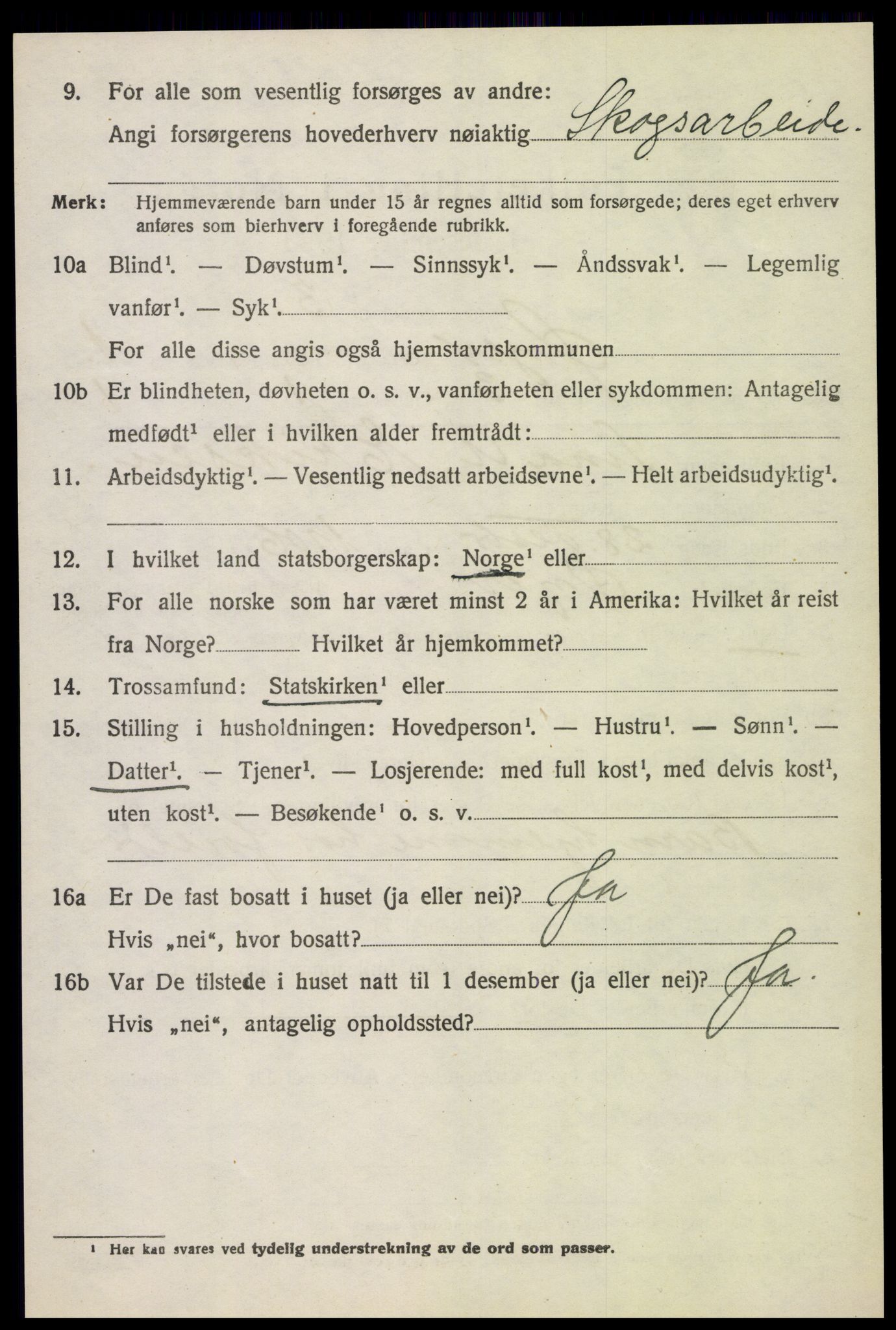 SAH, 1920 census for Øyer, 1920, p. 1232