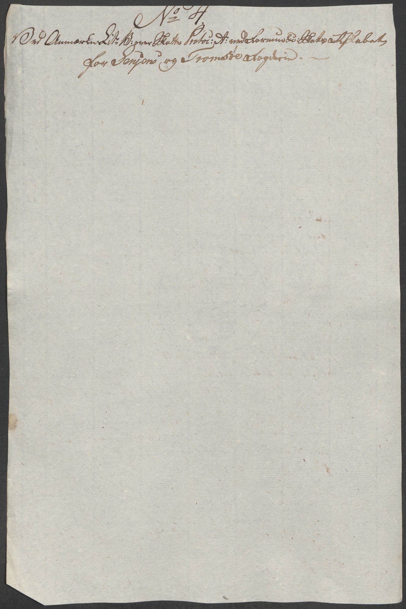 Rentekammeret inntil 1814, Reviderte regnskaper, Mindre regnskaper, AV/RA-EA-4068/Rf/Rfe/L0042:  Senja og Troms fogderi, 1789, p. 29