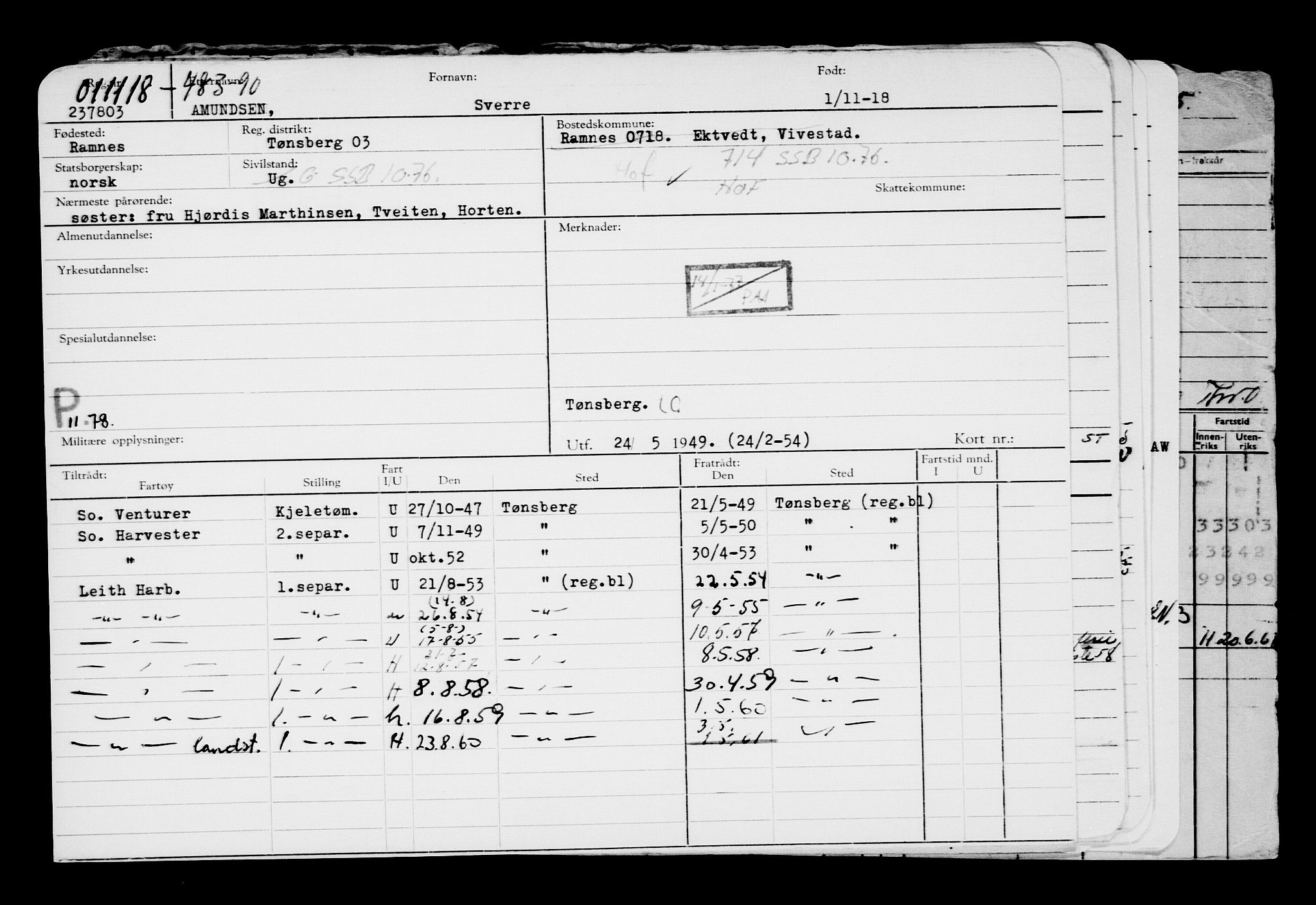 Direktoratet for sjømenn, AV/RA-S-3545/G/Gb/L0163: Hovedkort, 1918, p. 644