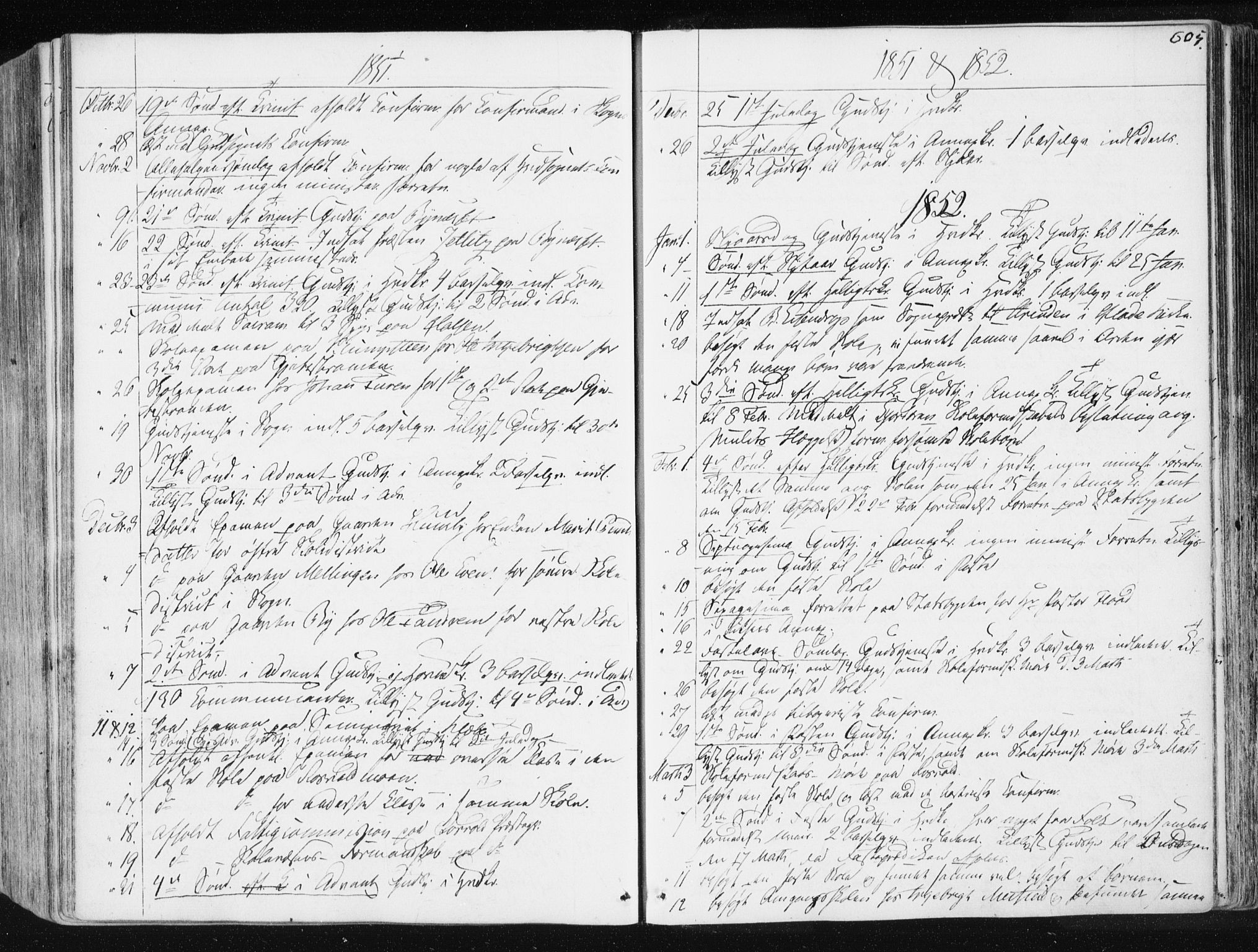 Ministerialprotokoller, klokkerbøker og fødselsregistre - Sør-Trøndelag, SAT/A-1456/665/L0771: Parish register (official) no. 665A06, 1830-1856, p. 605