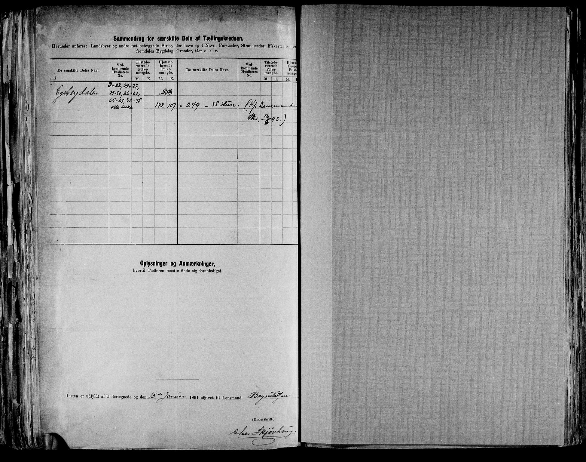 RA, 1891 census for 0229 Enebakk, 1891, p. 25