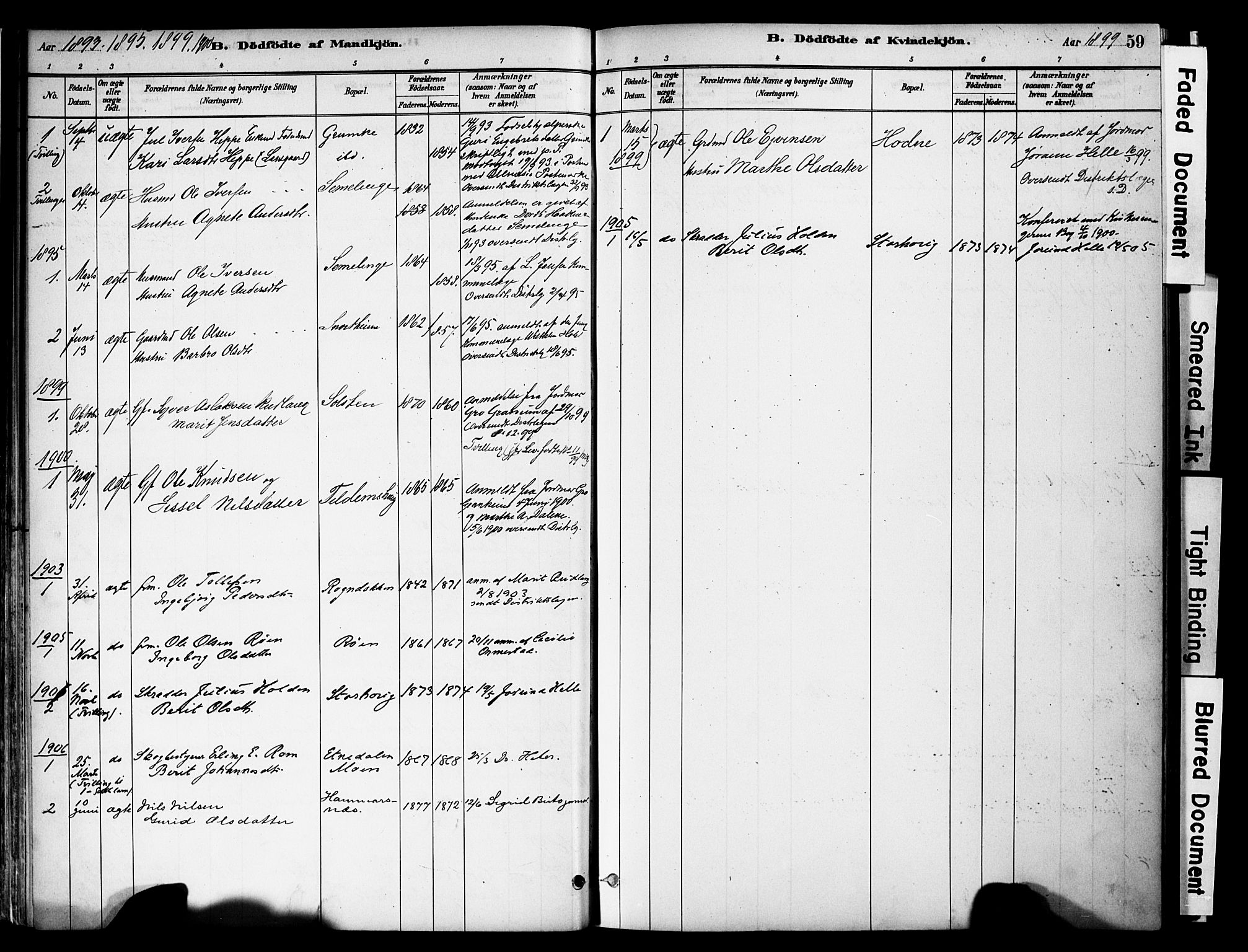 Vestre Slidre prestekontor, SAH/PREST-136/H/Ha/Haa/L0006: Parish register (official) no. 6, 1881-1912, p. 59