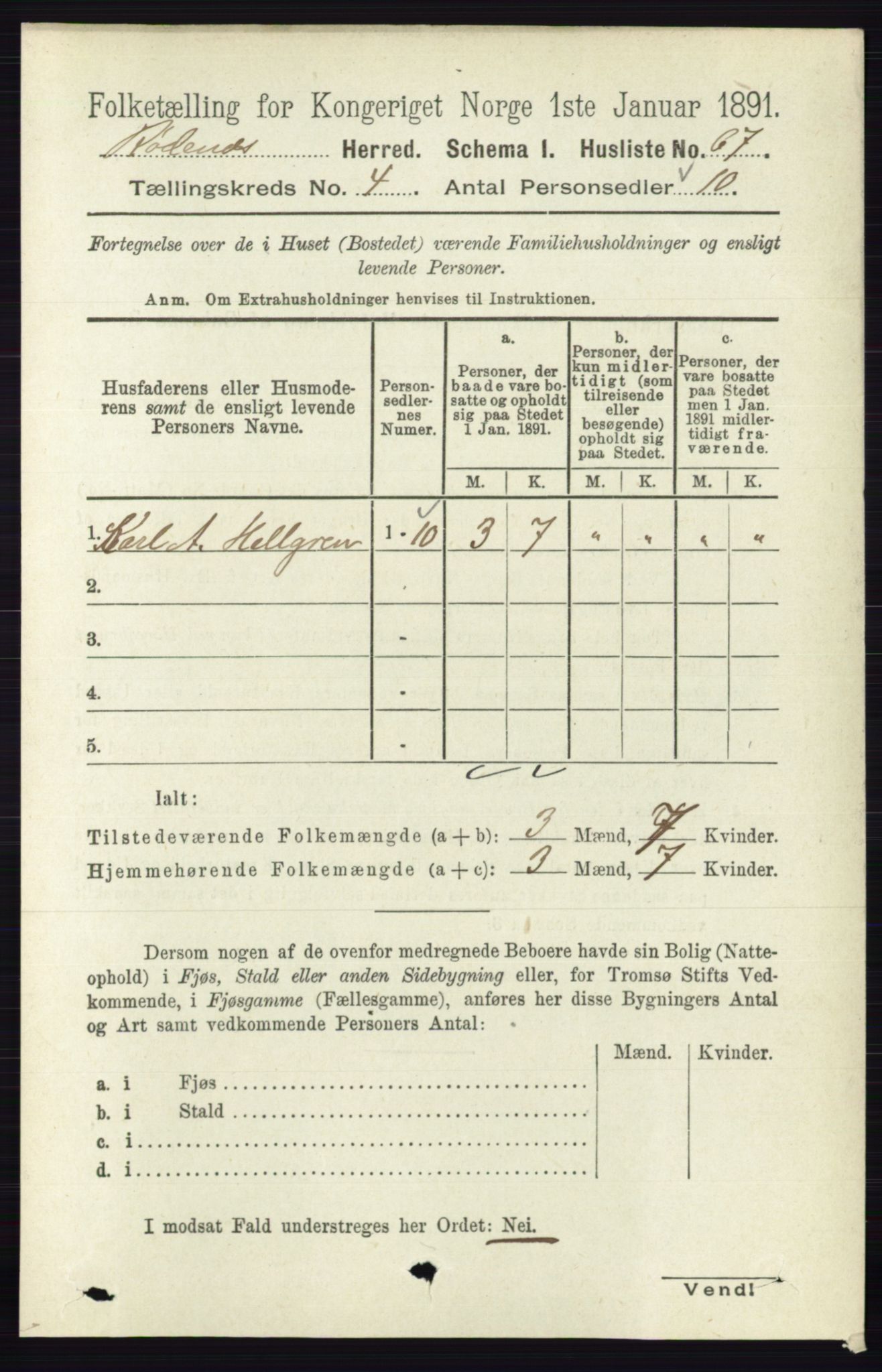 RA, 1891 census for 0120 Rødenes, 1891, p. 1630