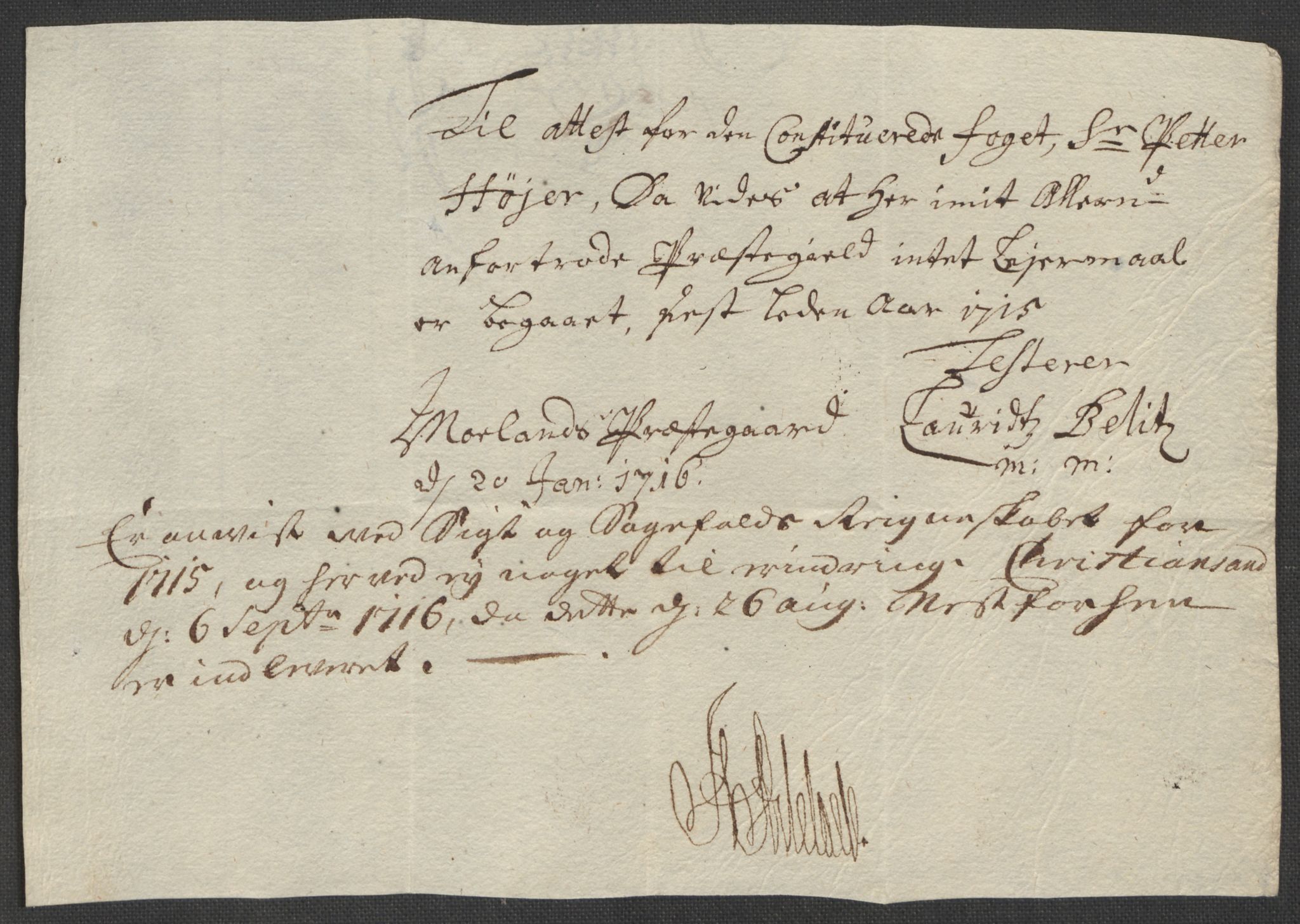 Rentekammeret inntil 1814, Reviderte regnskaper, Fogderegnskap, AV/RA-EA-4092/R39/L2323: Fogderegnskap Nedenes, 1715, p. 152