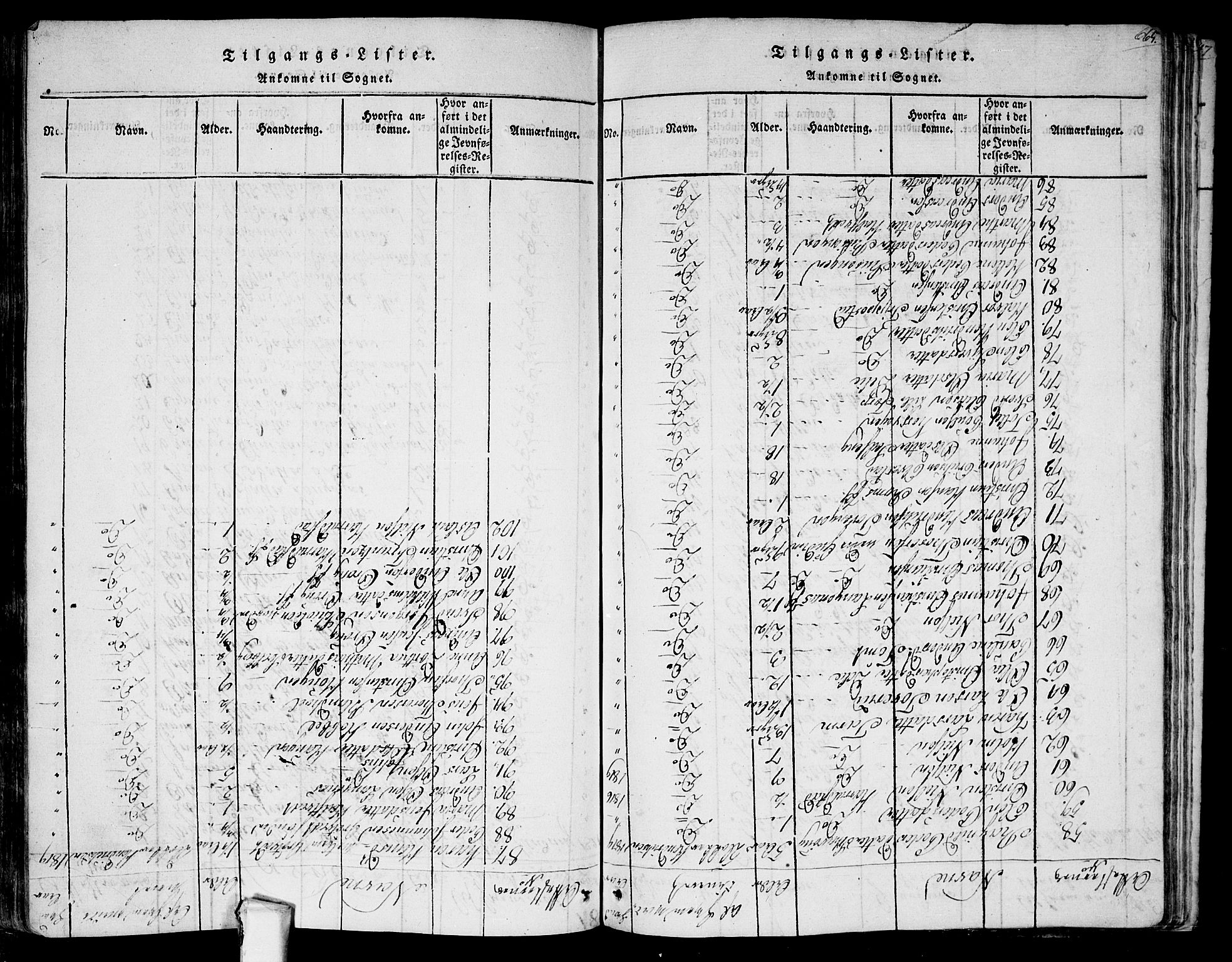 Askim prestekontor Kirkebøker, AV/SAO-A-10900/F/Fa/L0004: Parish register (official) no. 4, 1817-1846, p. 664-665