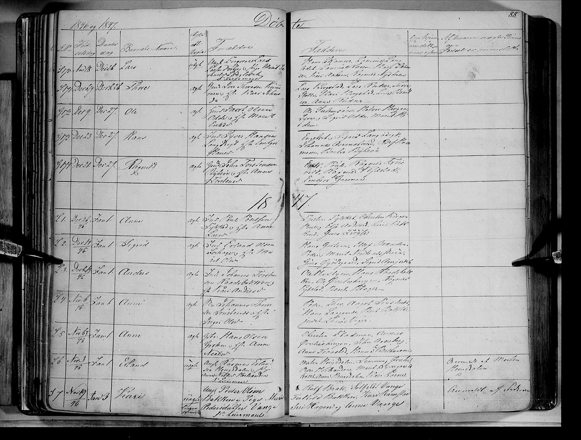 Lom prestekontor, AV/SAH-PREST-070/K/L0006: Parish register (official) no. 6A, 1837-1863, p. 88