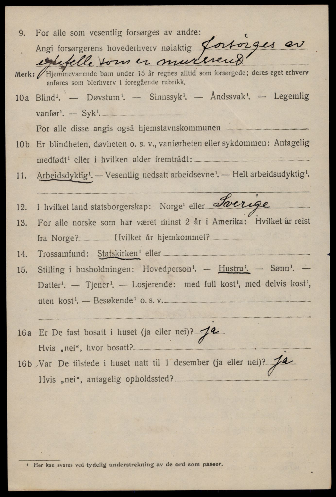 SAST, 1920 census for Stavanger, 1920, p. 84723