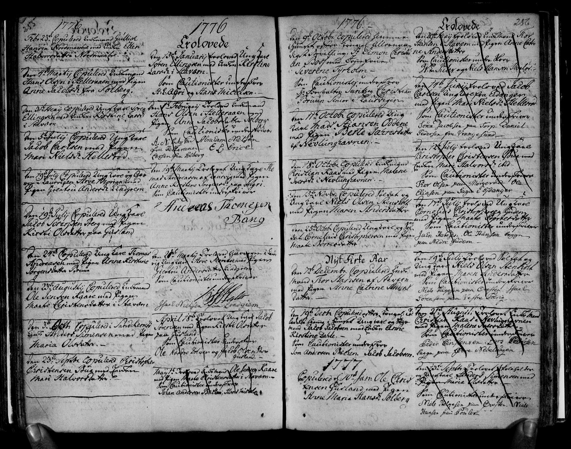 Brunlanes kirkebøker, AV/SAKO-A-342/F/Fa/L0001: Parish register (official) no. I 1, 1766-1801, p. 255-256