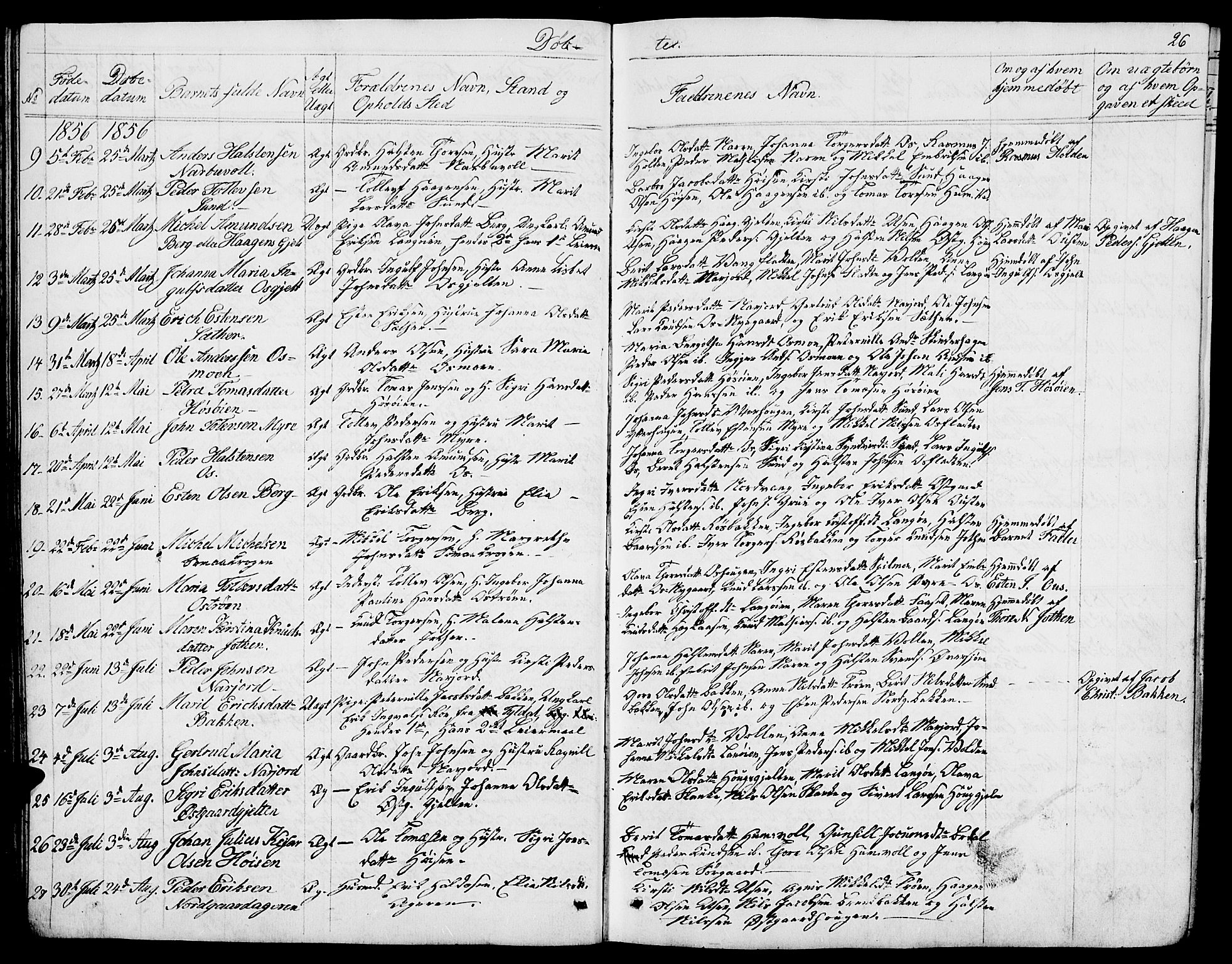 Tolga prestekontor, AV/SAH-PREST-062/L/L0004: Parish register (copy) no. 4, 1845-1887, p. 26