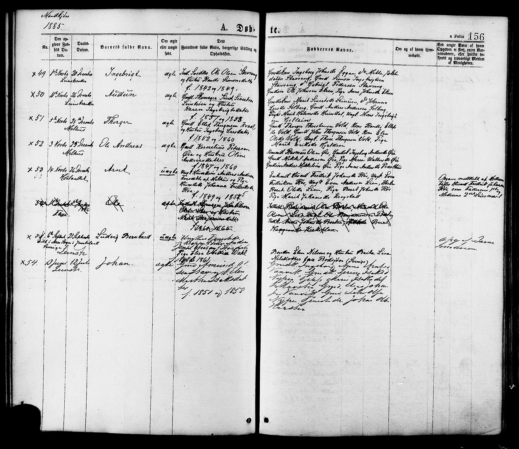Ministerialprotokoller, klokkerbøker og fødselsregistre - Sør-Trøndelag, SAT/A-1456/691/L1079: Parish register (official) no. 691A11, 1873-1886, p. 156