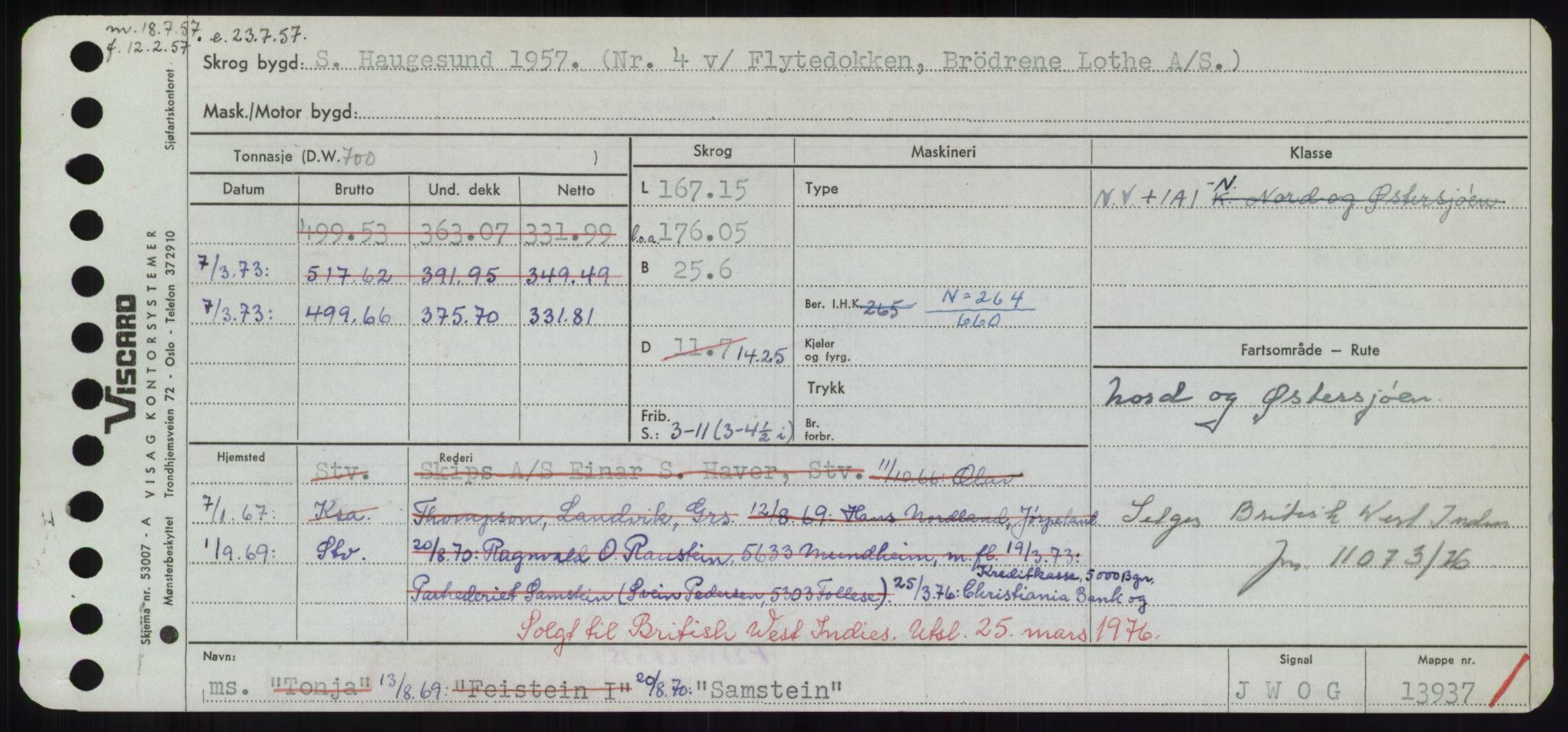 Sjøfartsdirektoratet med forløpere, Skipsmålingen, RA/S-1627/H/Hd/L0031: Fartøy, Rju-Sam, p. 675