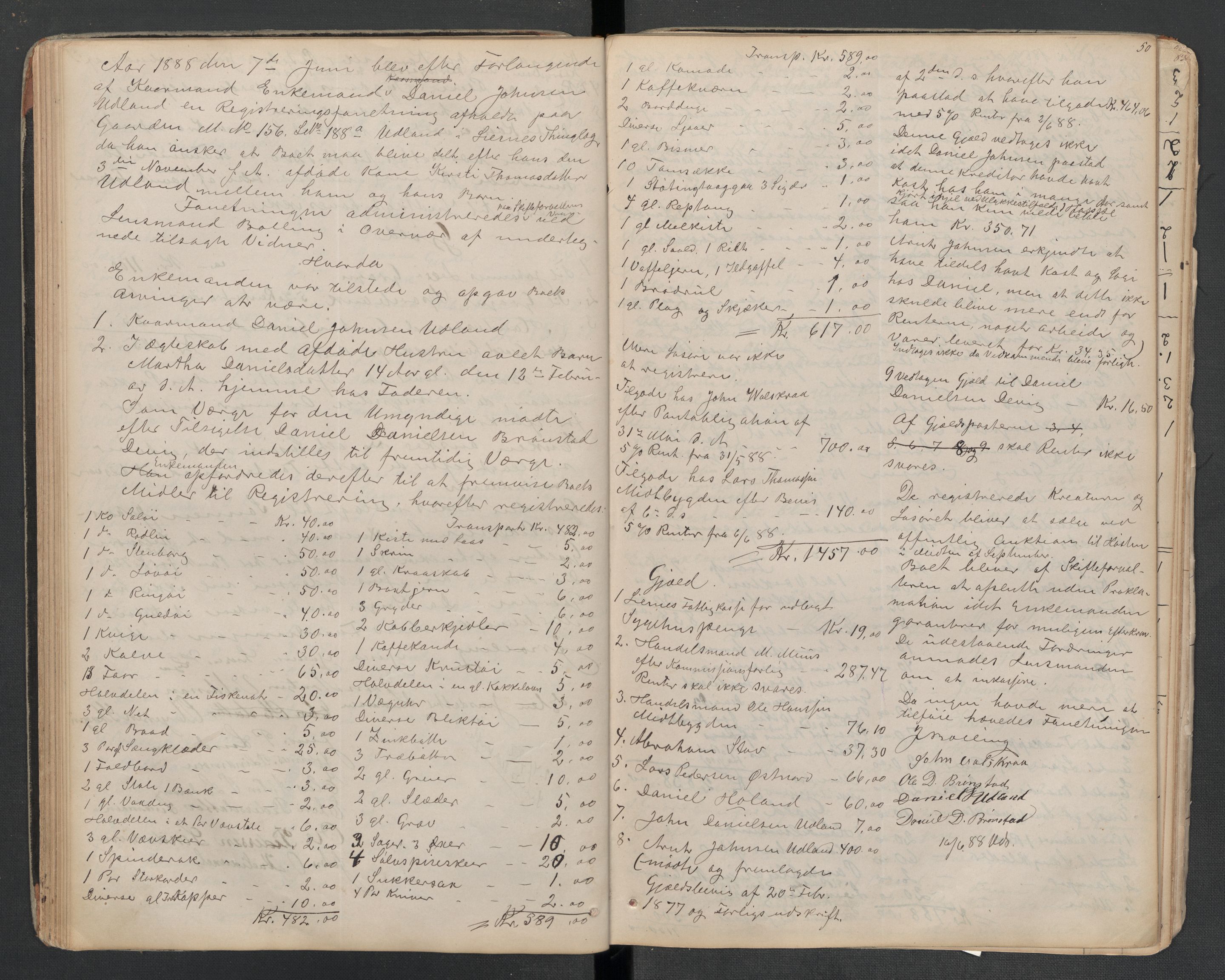 Lierne lensmannskontor - 1. avlevering, AV/SAT-A-1030/02/L0014: Dødsfalls-/ registreringsprotokoll, 1872-1905, p. 50