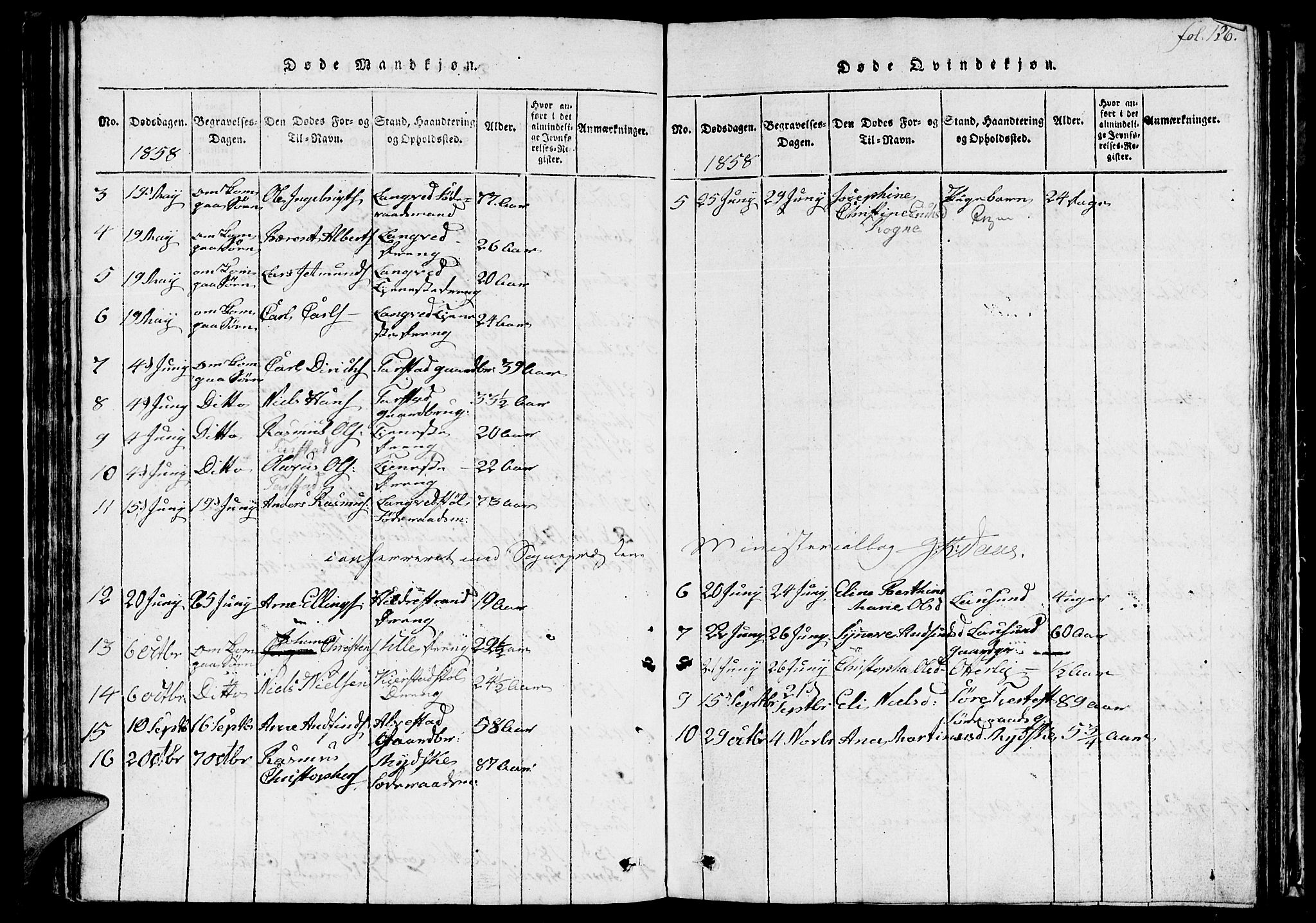 Ministerialprotokoller, klokkerbøker og fødselsregistre - Møre og Romsdal, SAT/A-1454/536/L0506: Parish register (copy) no. 536C01, 1818-1859, p. 126