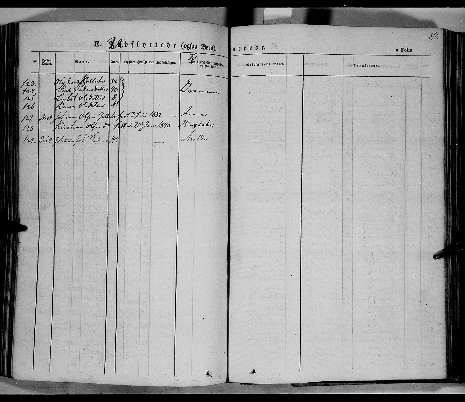 Øyer prestekontor, SAH/PREST-084/H/Ha/Haa/L0005: Parish register (official) no. 5, 1842-1857, p. 310