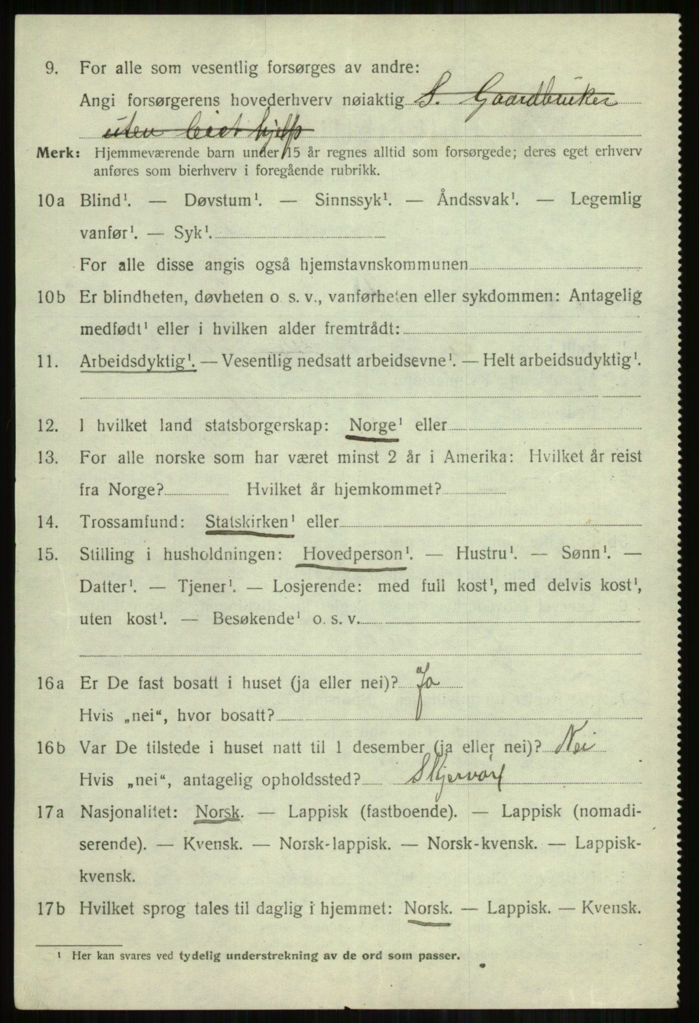 SATØ, 1920 census for Skjervøy, 1920, p. 3504