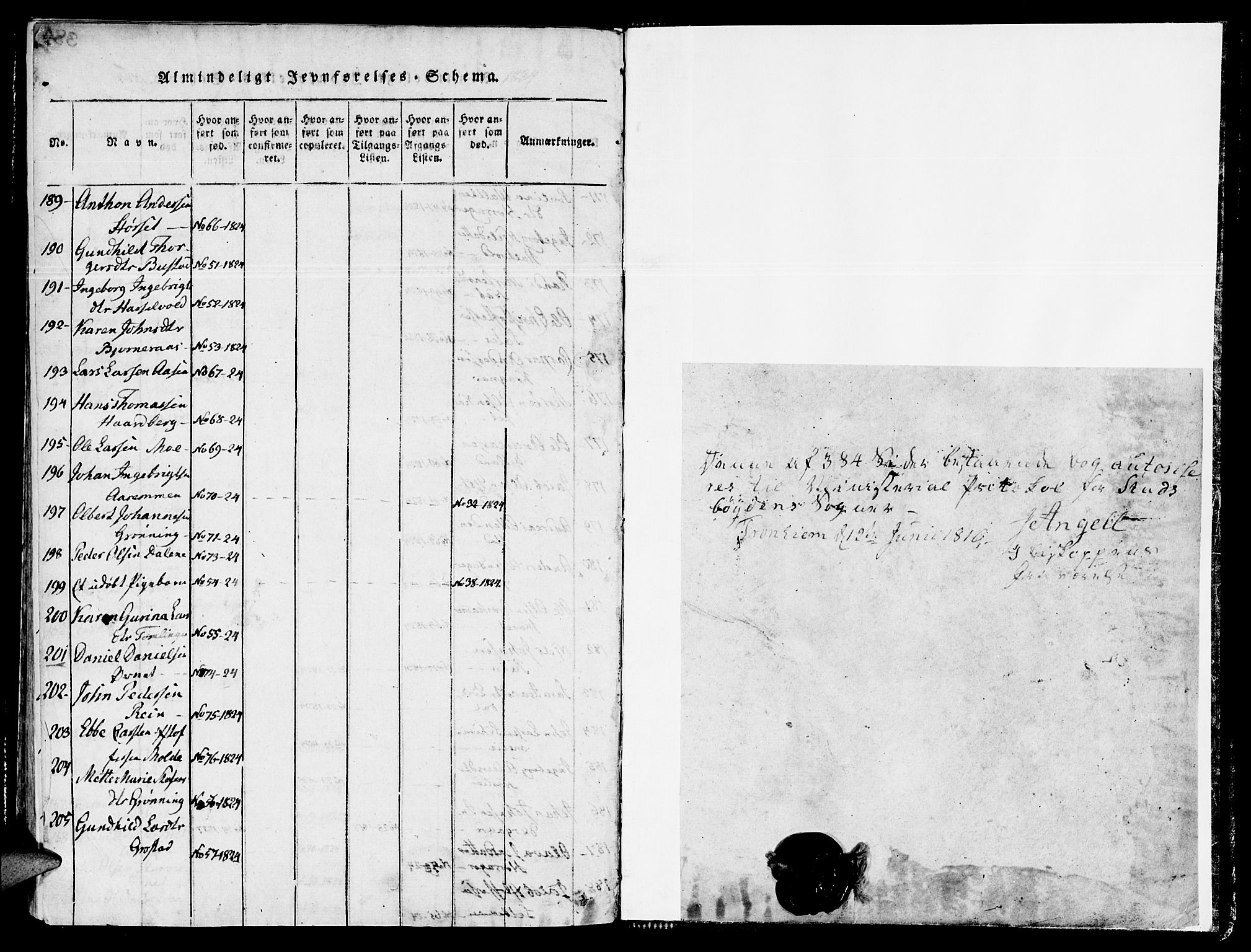 Ministerialprotokoller, klokkerbøker og fødselsregistre - Sør-Trøndelag, SAT/A-1456/646/L0608: Parish register (official) no. 646A06, 1816-1825, p. 385