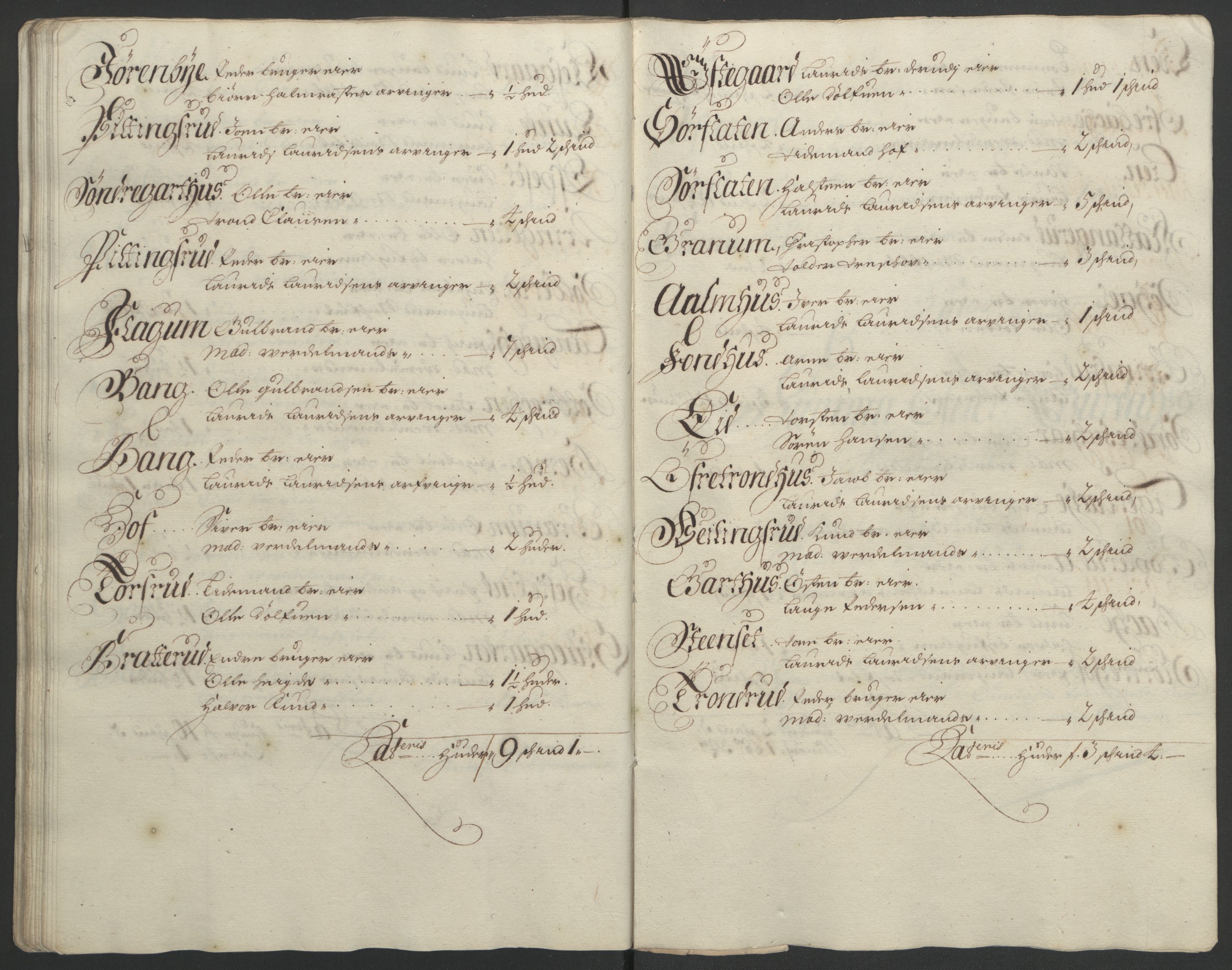 Rentekammeret inntil 1814, Reviderte regnskaper, Fogderegnskap, AV/RA-EA-4092/R18/L1293: Fogderegnskap Hadeland, Toten og Valdres, 1695, p. 110