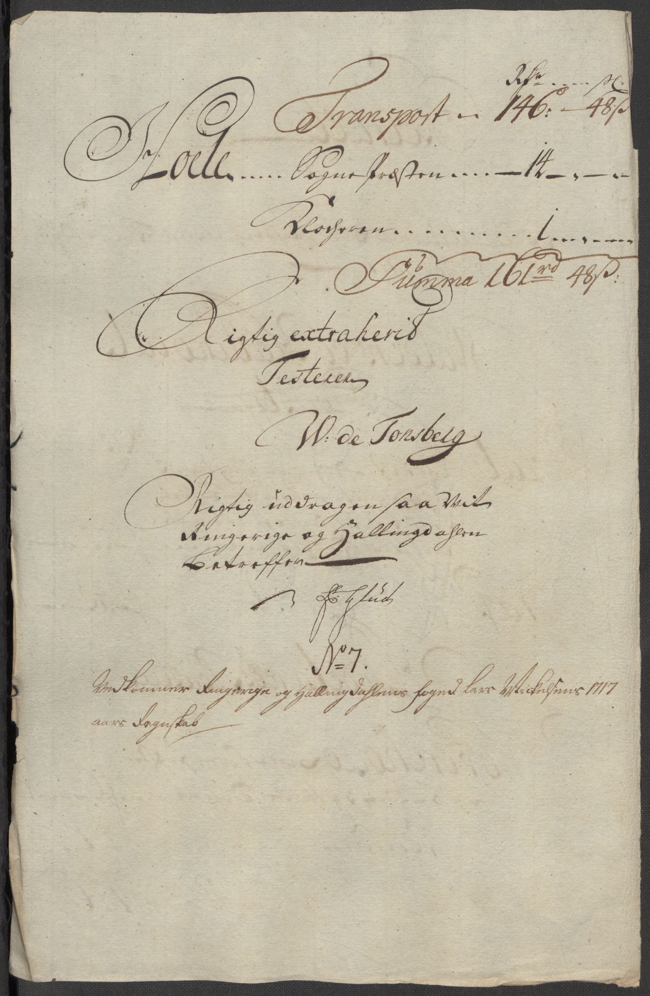Rentekammeret inntil 1814, Reviderte regnskaper, Fogderegnskap, RA/EA-4092/R23/L1475: Fogderegnskap Ringerike og Hallingdal, 1717, p. 163