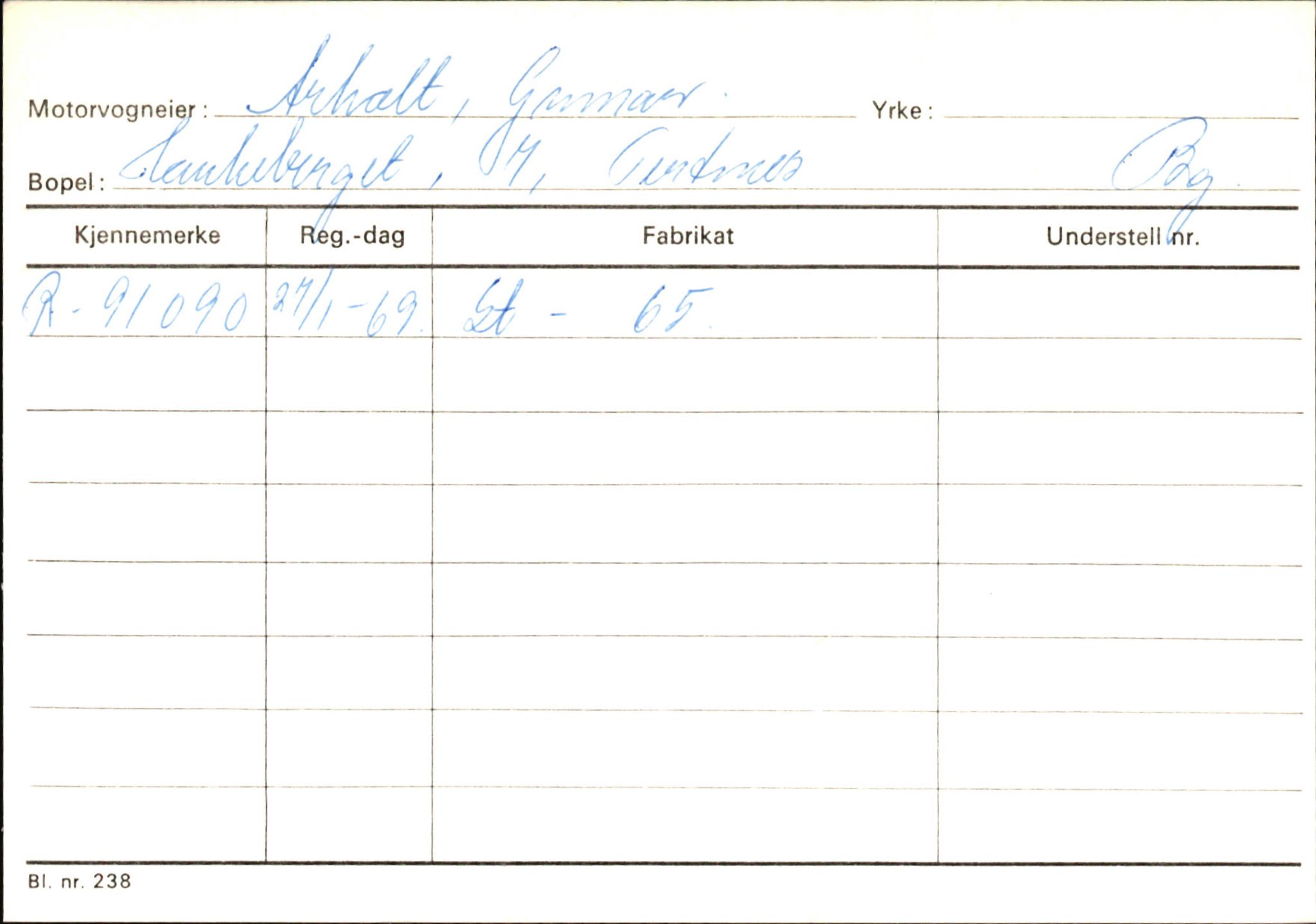 Statens vegvesen, Hordaland vegkontor, SAB/A-5201/2/Ha/L0002: R-eierkort A, 1920-1971, p. 684