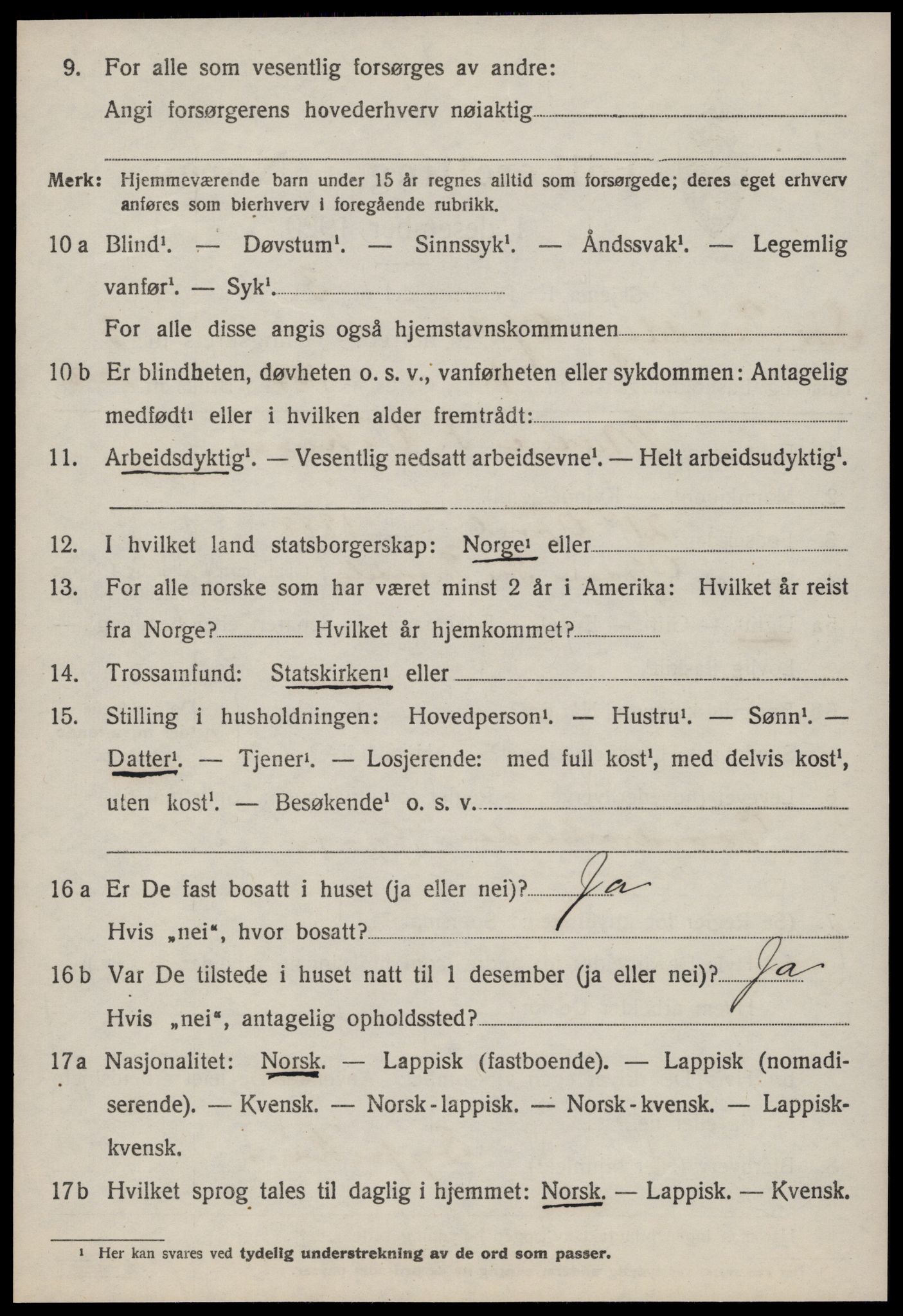 SAT, 1920 census for Oppdal, 1920, p. 3144