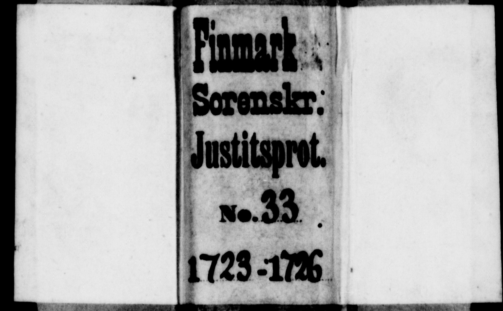 Finnmark sorenskriveri, AV/SATØ-S-0053/F/Fa/L0037: Justisprotokoller, 1723-1726