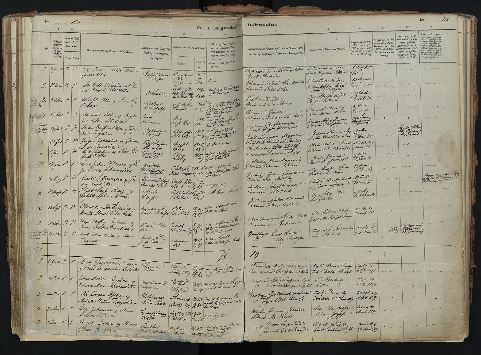 Hof kirkebøker, AV/SAKO-A-64/F/Fa/L0007: Parish register (official) no. I 7, 1878-1940, p. 218