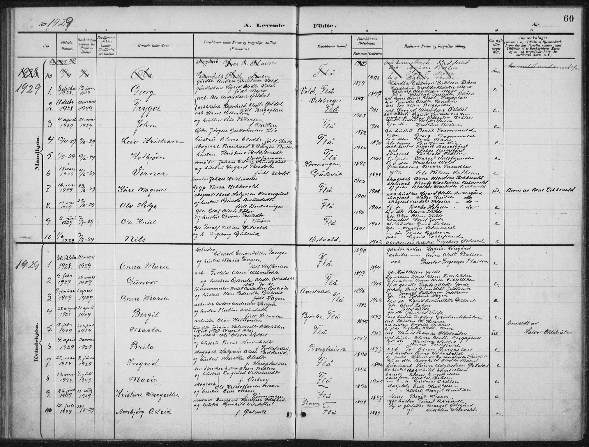 Nes kirkebøker, AV/SAKO-A-236/G/Gb/L0001: Parish register (copy) no. II 1, 1901-1939, p. 60