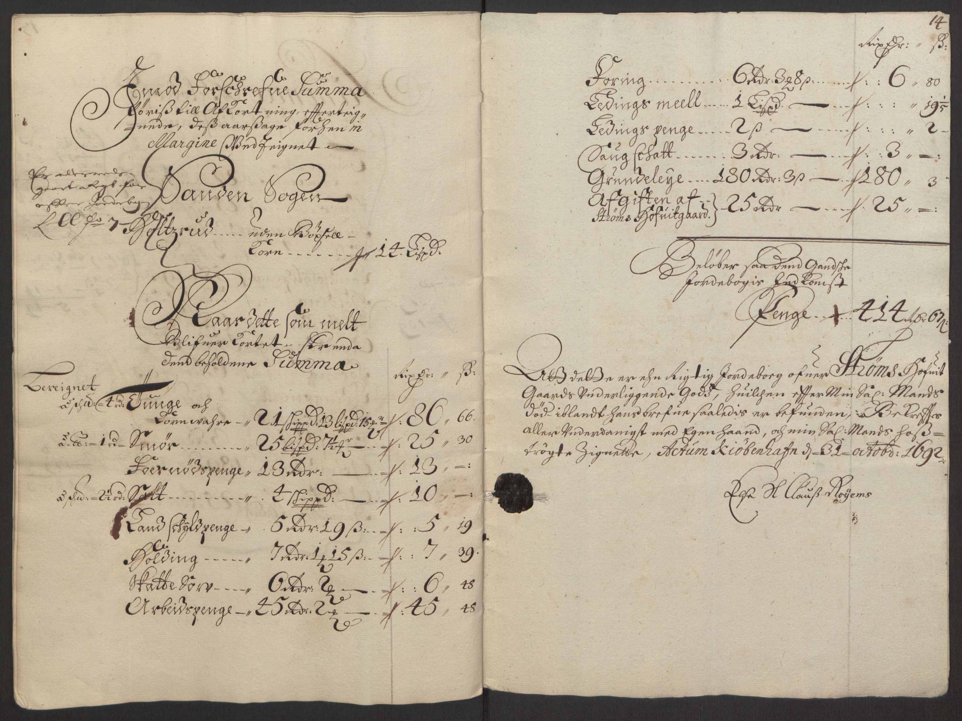 Rentekammeret inntil 1814, Reviderte regnskaper, Fogderegnskap, RA/EA-4092/R32/L1844: Fogderegnskap Jarlsberg grevskap, 1674-1675, p. 400