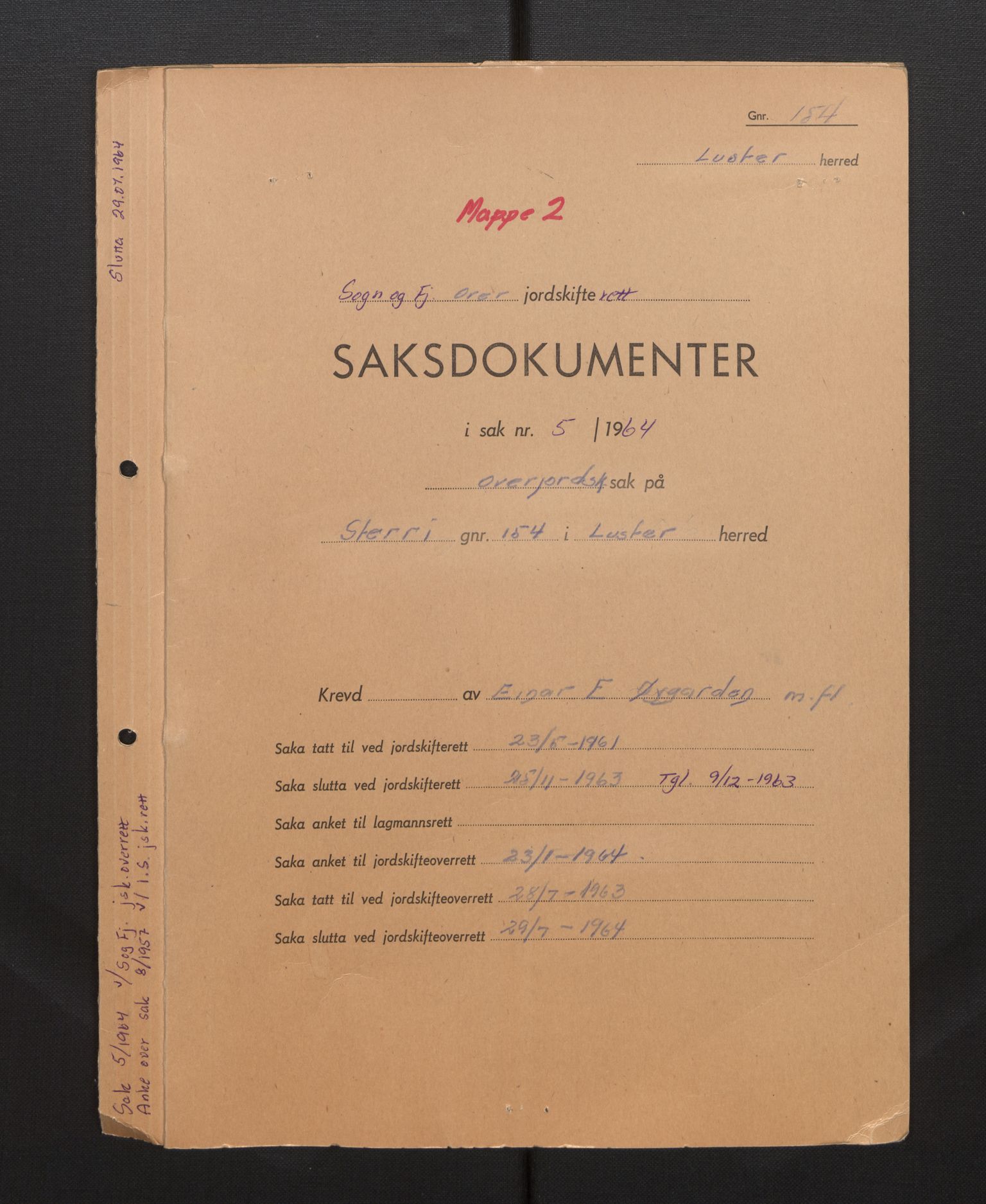 Indre Sogn jordskifterett, SAB/A-100288/F, 1957-1964, p. 109