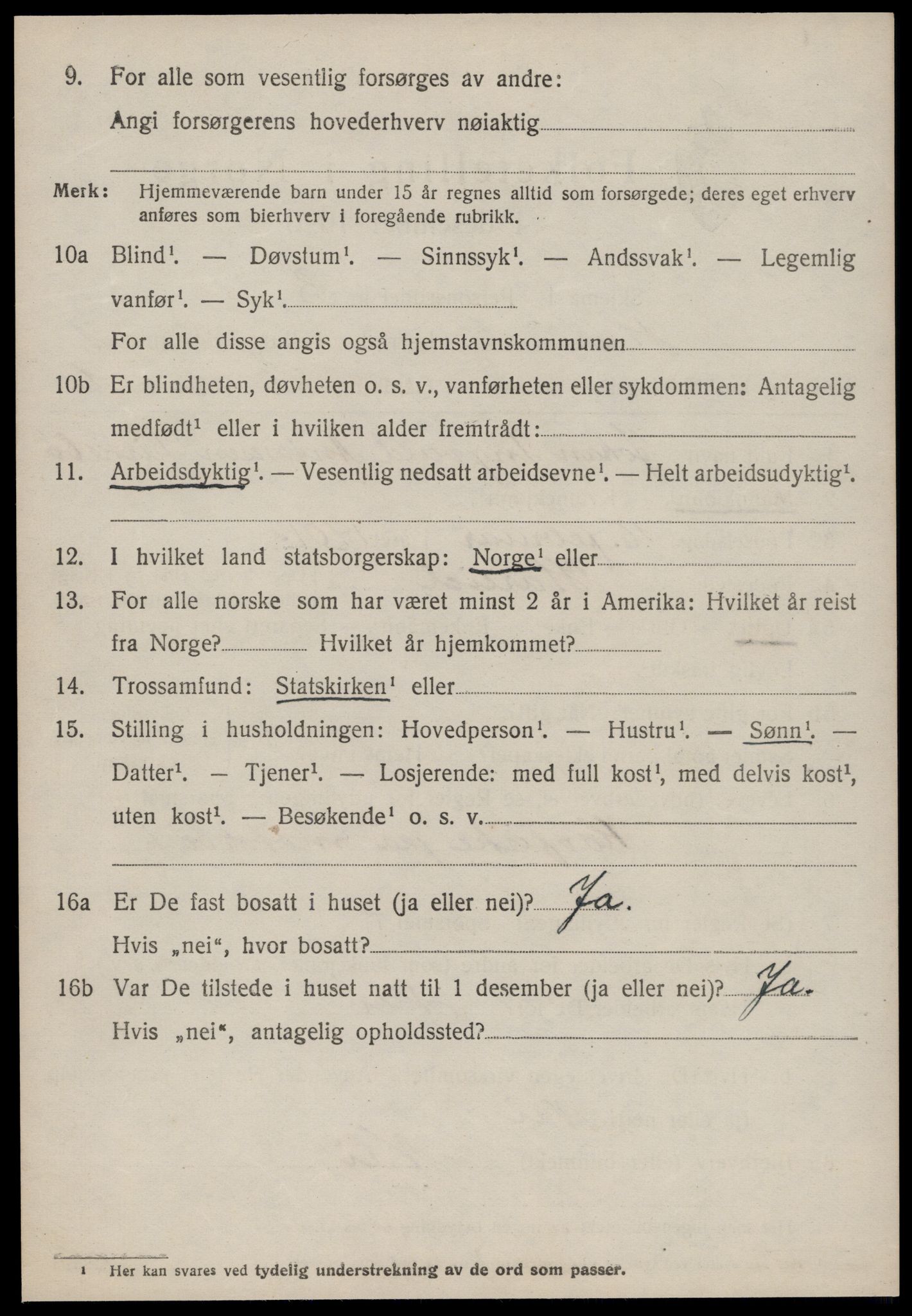 SAT, 1920 census for Hareid, 1920, p. 740