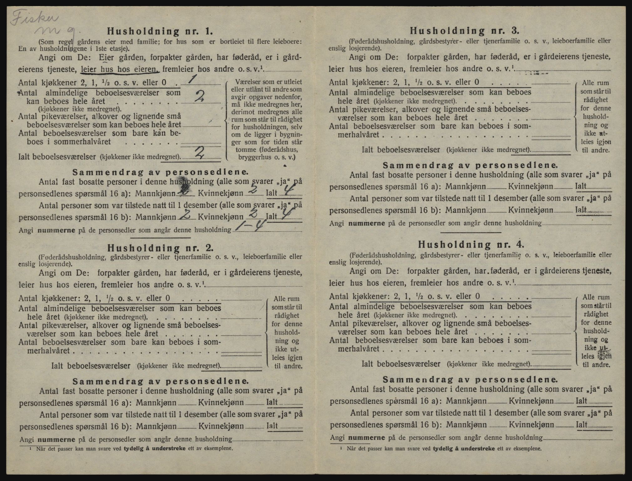 SATØ, 1920 census for Loppa, 1920, p. 51