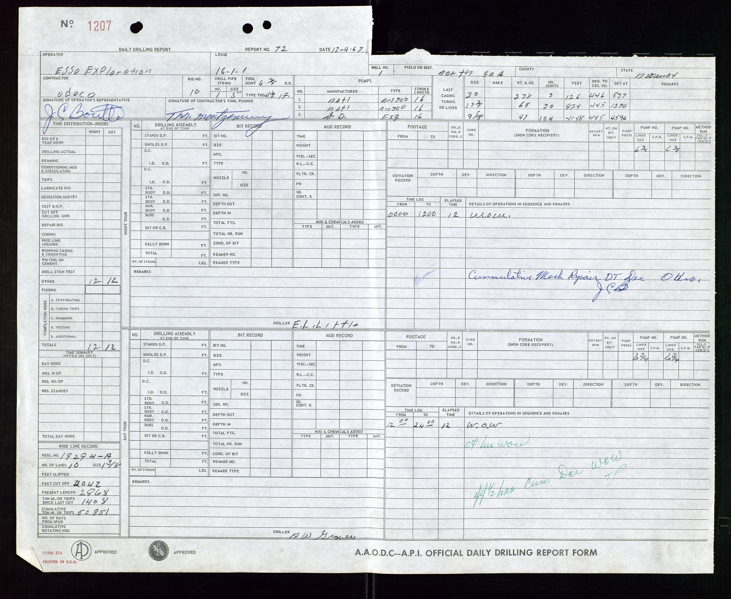 Pa 1512 - Esso Exploration and Production Norway Inc., AV/SAST-A-101917/E/Ea/L0014: Well 16/1-1, 1967-1968, p. 770