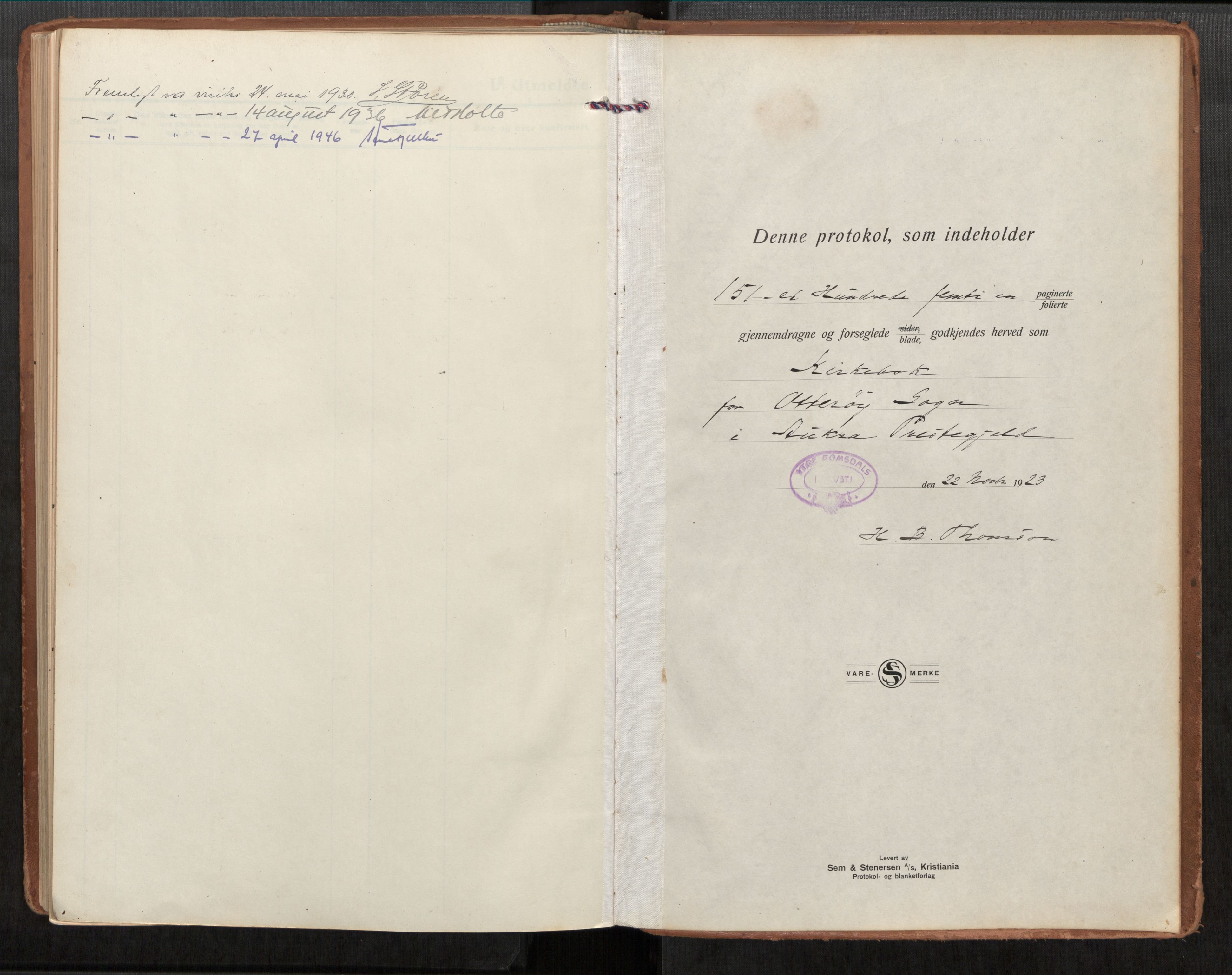 Ministerialprotokoller, klokkerbøker og fødselsregistre - Møre og Romsdal, SAT/A-1454/563/L0741: Parish register (official) no. 563A03, 1924-1945