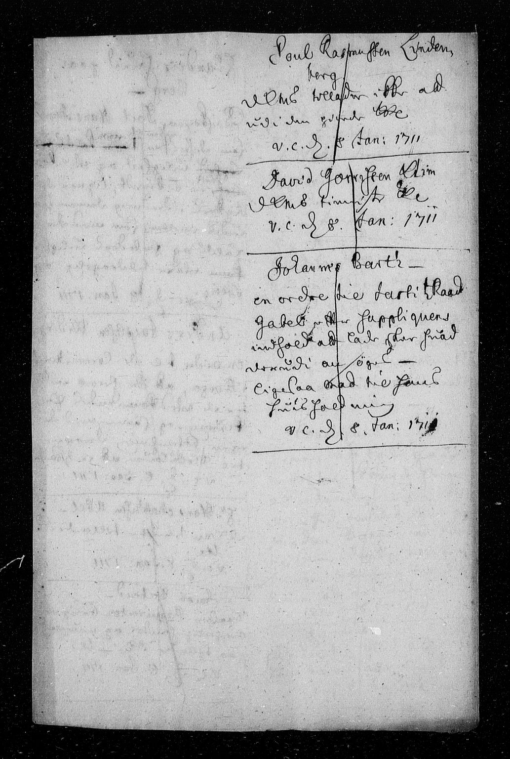 Stattholderembetet 1572-1771, AV/RA-EA-2870/Aa/L0003: Konsept til voteringsprotokoll, 1711, p. 5