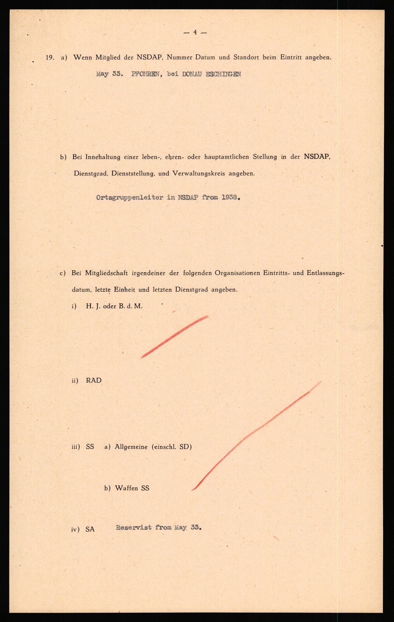 Forsvaret, Forsvarets overkommando II, AV/RA-RAFA-3915/D/Db/L0033: CI Questionaires. Tyske okkupasjonsstyrker i Norge. Tyskere., 1945-1946, p. 199