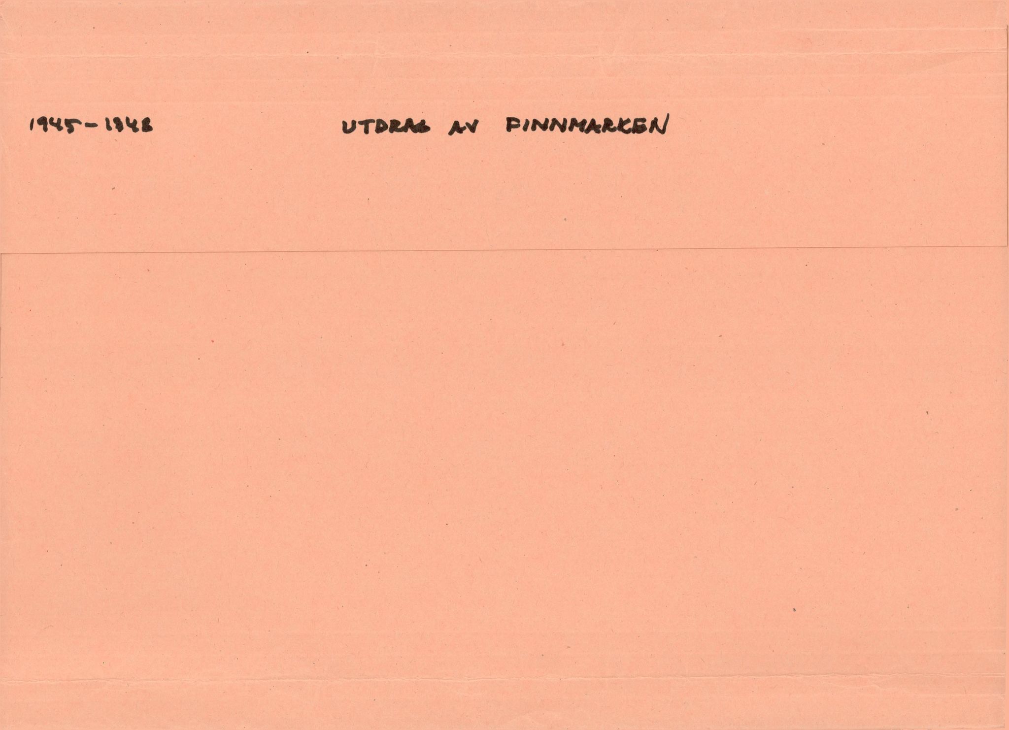 Finnmarkskontorets presse- og opplysningsarkiv , FMFB/A-1198/E/L0008/0002: 6. Presse / Utdrag av Finnmarken 1945-1948, to mapper
