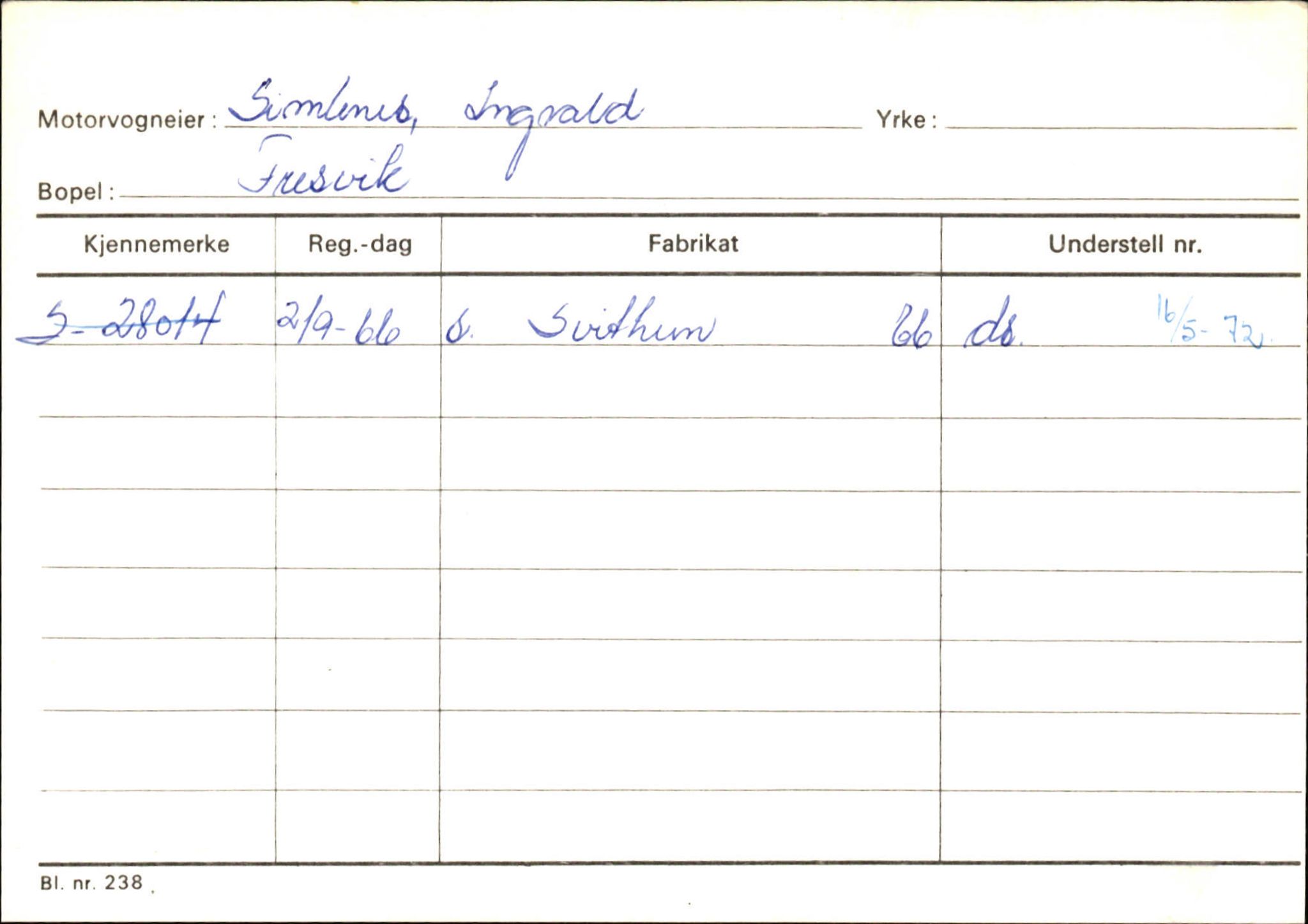 Statens vegvesen, Sogn og Fjordane vegkontor, AV/SAB-A-5301/4/F/L0126: Eigarregister Fjaler M-Å. Leikanger A-Å, 1945-1975, p. 2076