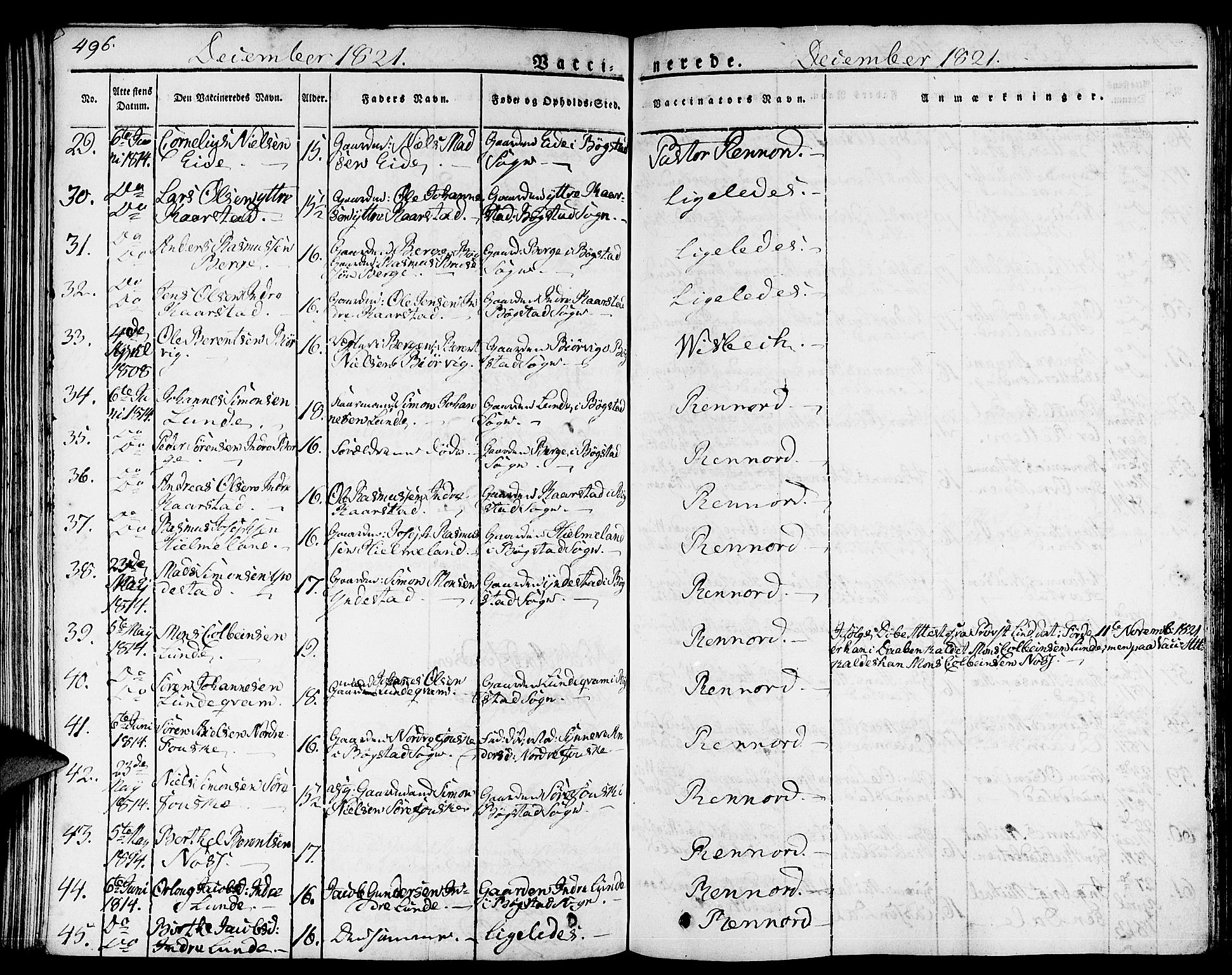 Gaular sokneprestembete, AV/SAB-A-80001/H/Haa: Parish register (official) no. A 3, 1821-1840, p. 496