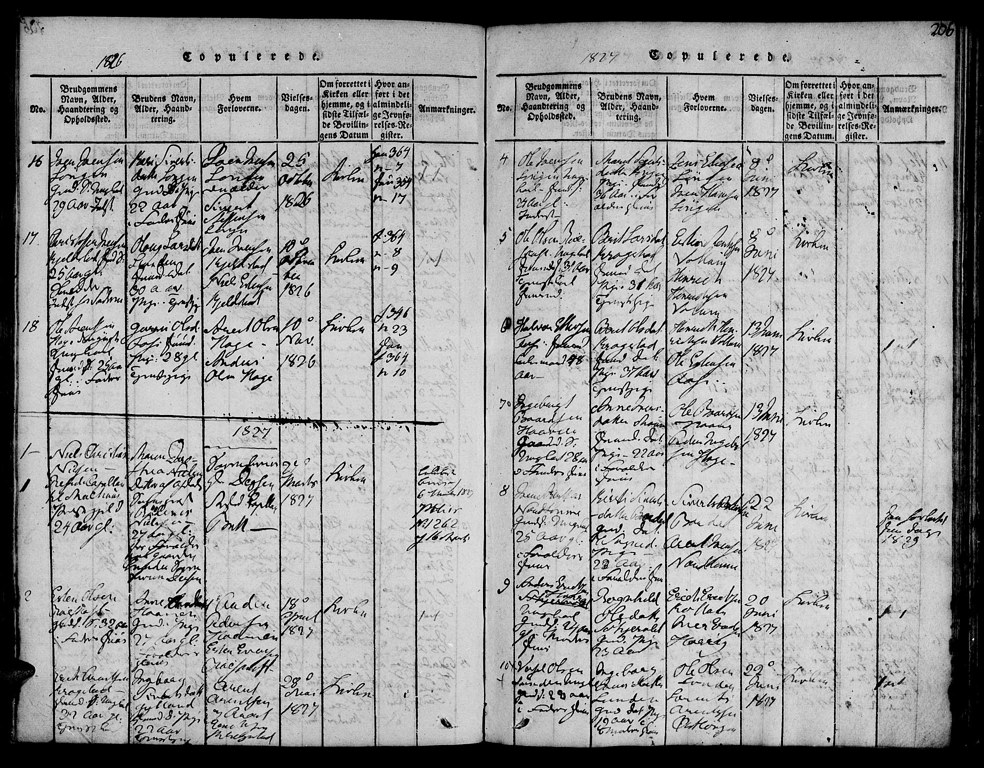 Ministerialprotokoller, klokkerbøker og fødselsregistre - Sør-Trøndelag, SAT/A-1456/692/L1102: Parish register (official) no. 692A02, 1816-1842, p. 206