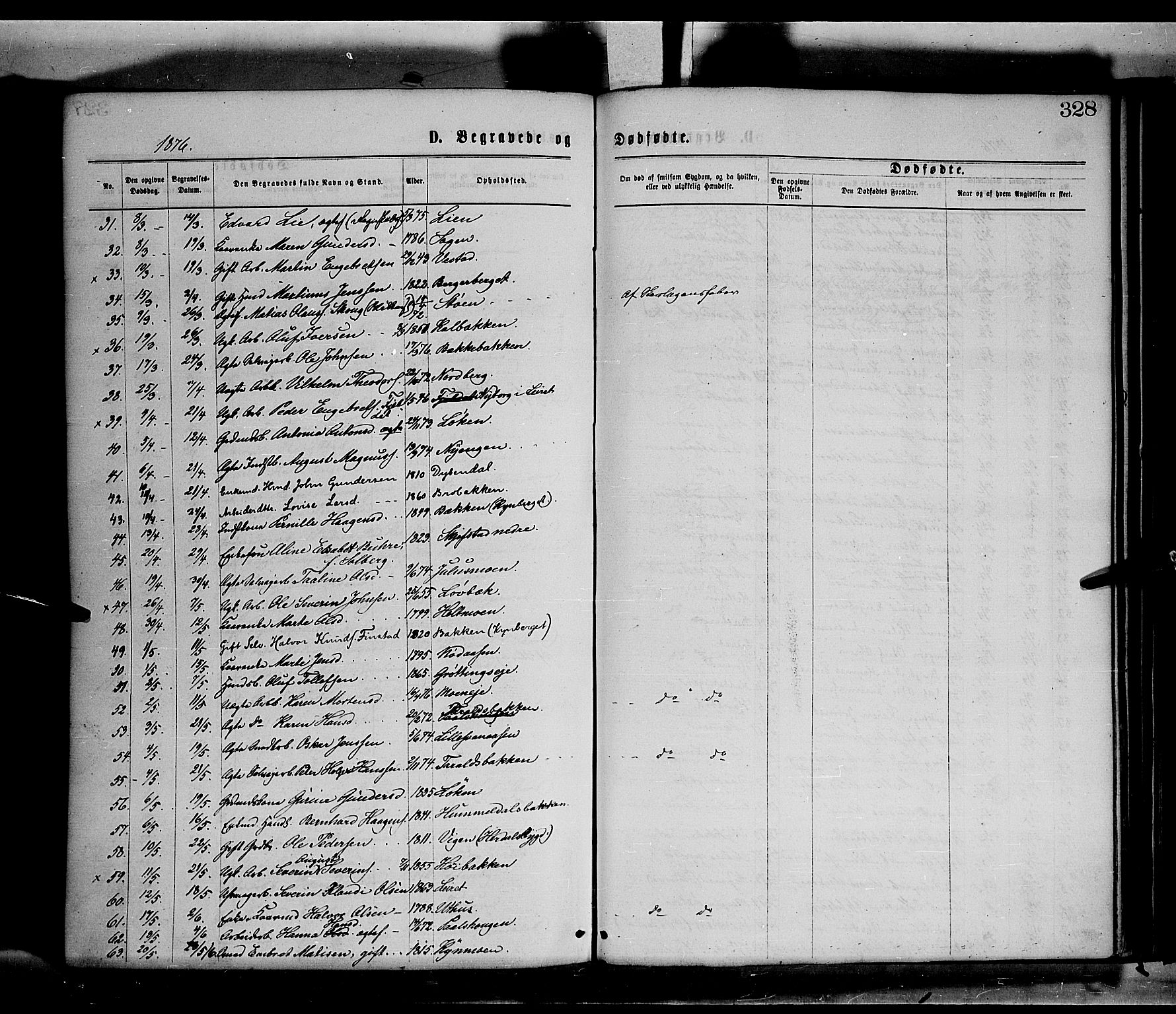 Elverum prestekontor, SAH/PREST-044/H/Ha/Haa/L0011: Parish register (official) no. 11, 1869-1879, p. 328