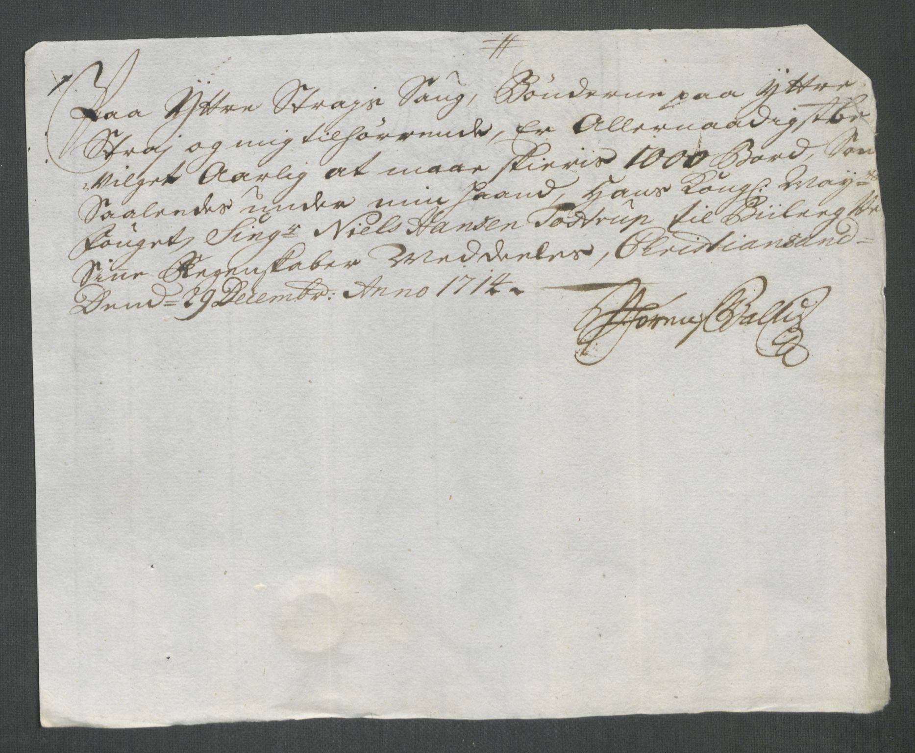 Rentekammeret inntil 1814, Reviderte regnskaper, Fogderegnskap, AV/RA-EA-4092/R43/L2558: Fogderegnskap Lista og Mandal, 1714, p. 43