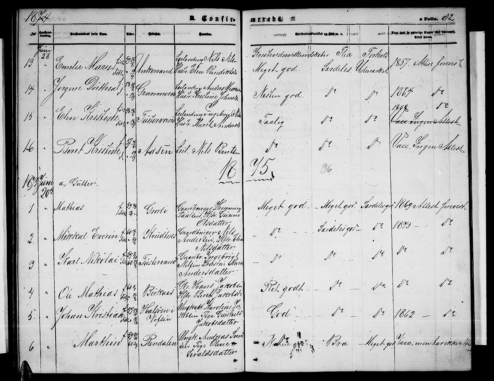 Ministerialprotokoller, klokkerbøker og fødselsregistre - Nordland, AV/SAT-A-1459/823/L0329: Parish register (copy) no. 823C01, 1865-1878, p. 82