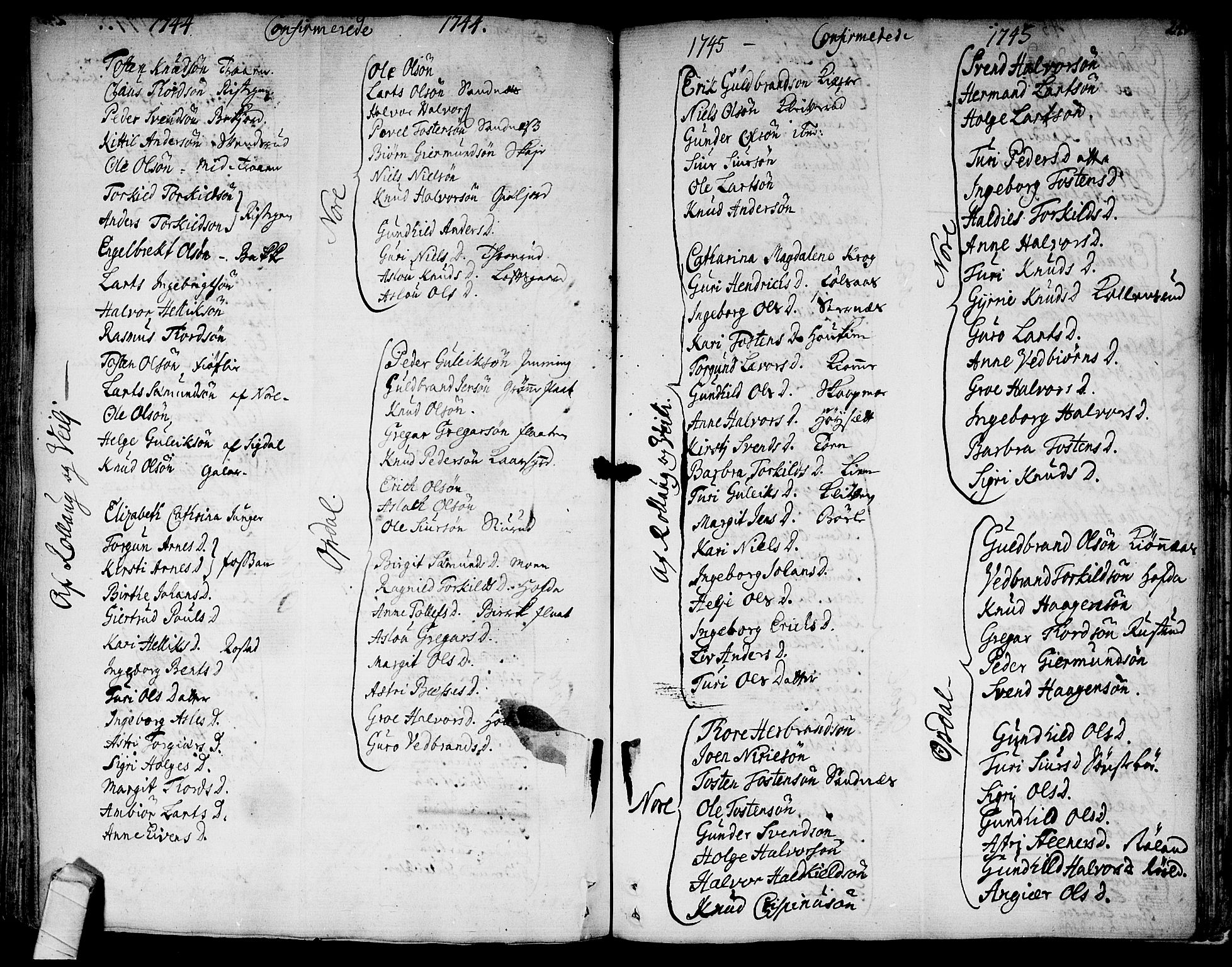 Rollag kirkebøker, SAKO/A-240/F/Fa/L0003: Parish register (official) no. I 3, 1743-1778, p. 241