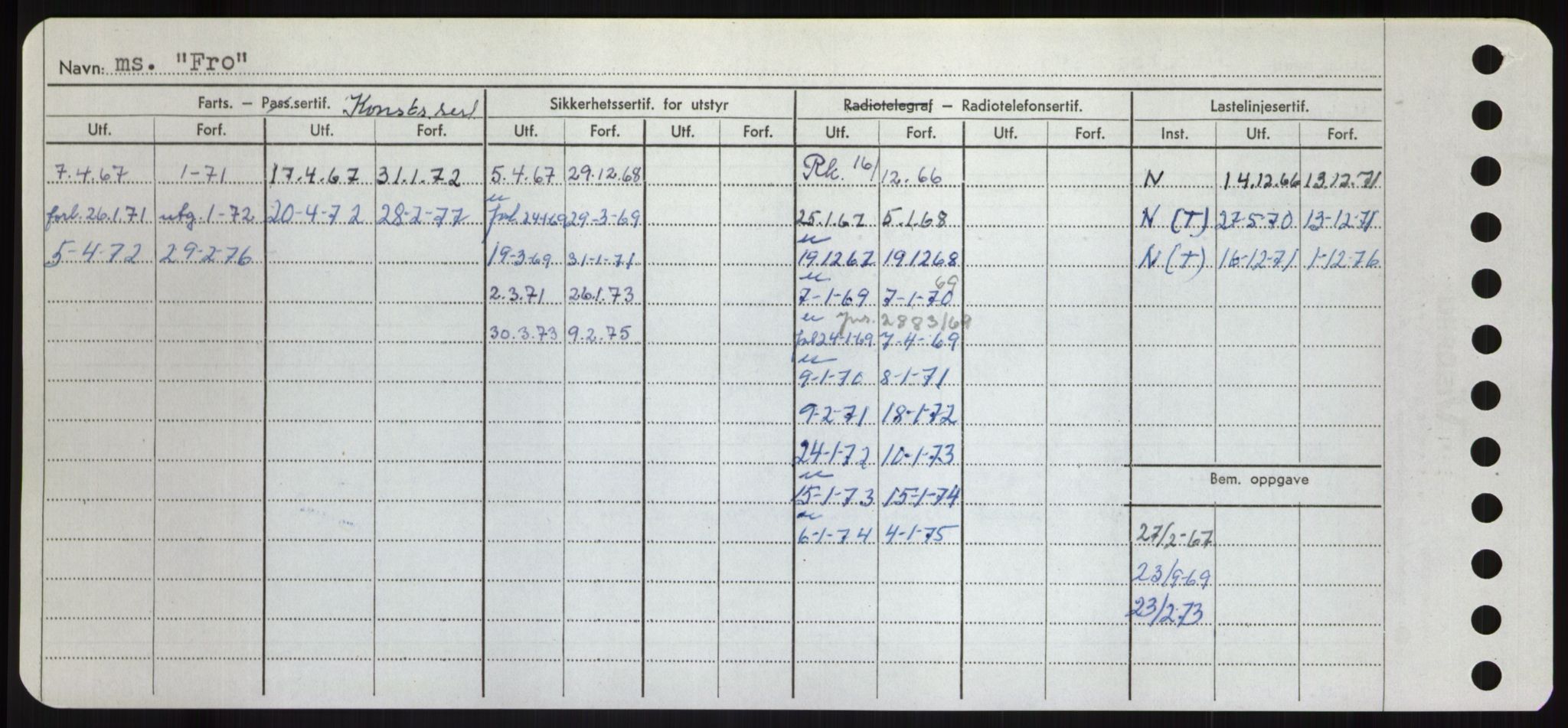 Sjøfartsdirektoratet med forløpere, Skipsmålingen, AV/RA-S-1627/H/Hd/L0011: Fartøy, Fla-Får, p. 496