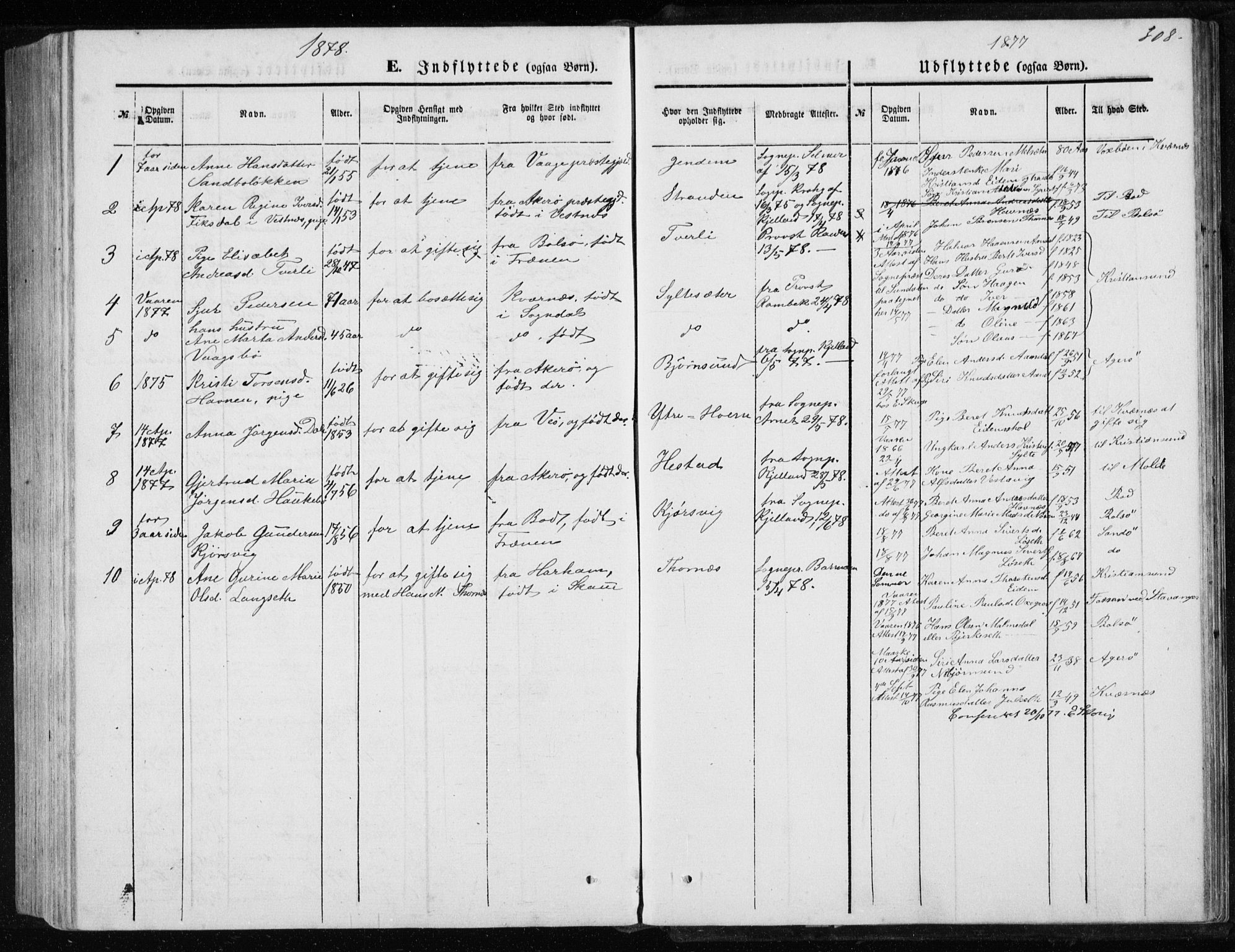 Ministerialprotokoller, klokkerbøker og fødselsregistre - Møre og Romsdal, AV/SAT-A-1454/565/L0754: Parish register (copy) no. 565C03, 1870-1896, p. 308